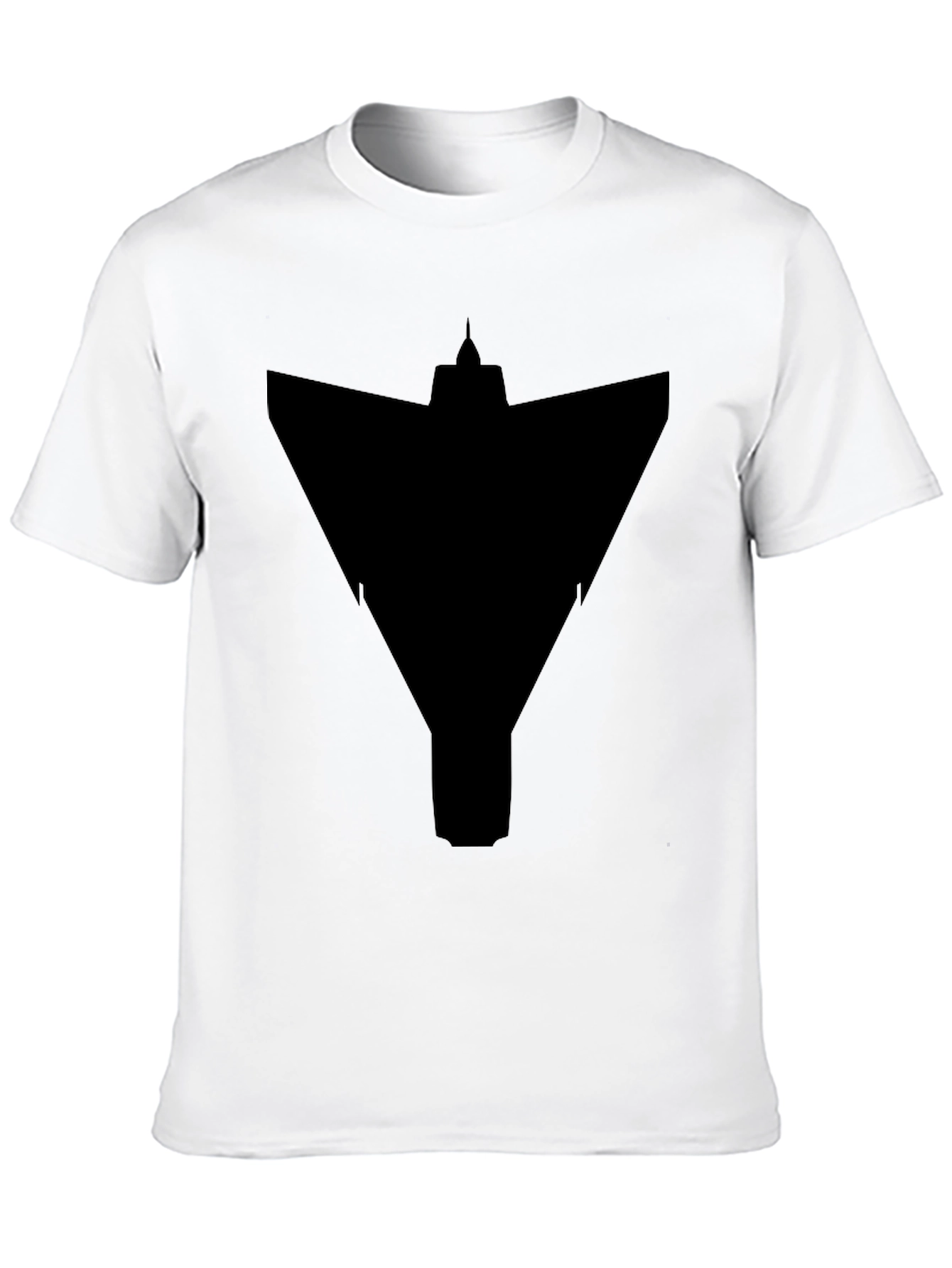 Stealth Bomber Graphic Tee - Modern Black T-Shirt