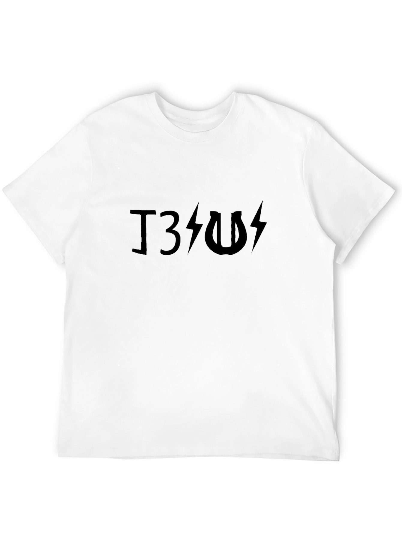 T3 Lightning Bolt Graphic Tee - Rock Concert Shirt
