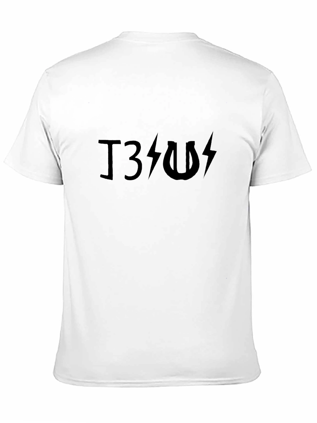 T3 Lightning Bolt Graphic Tee - Rock Concert Shirt