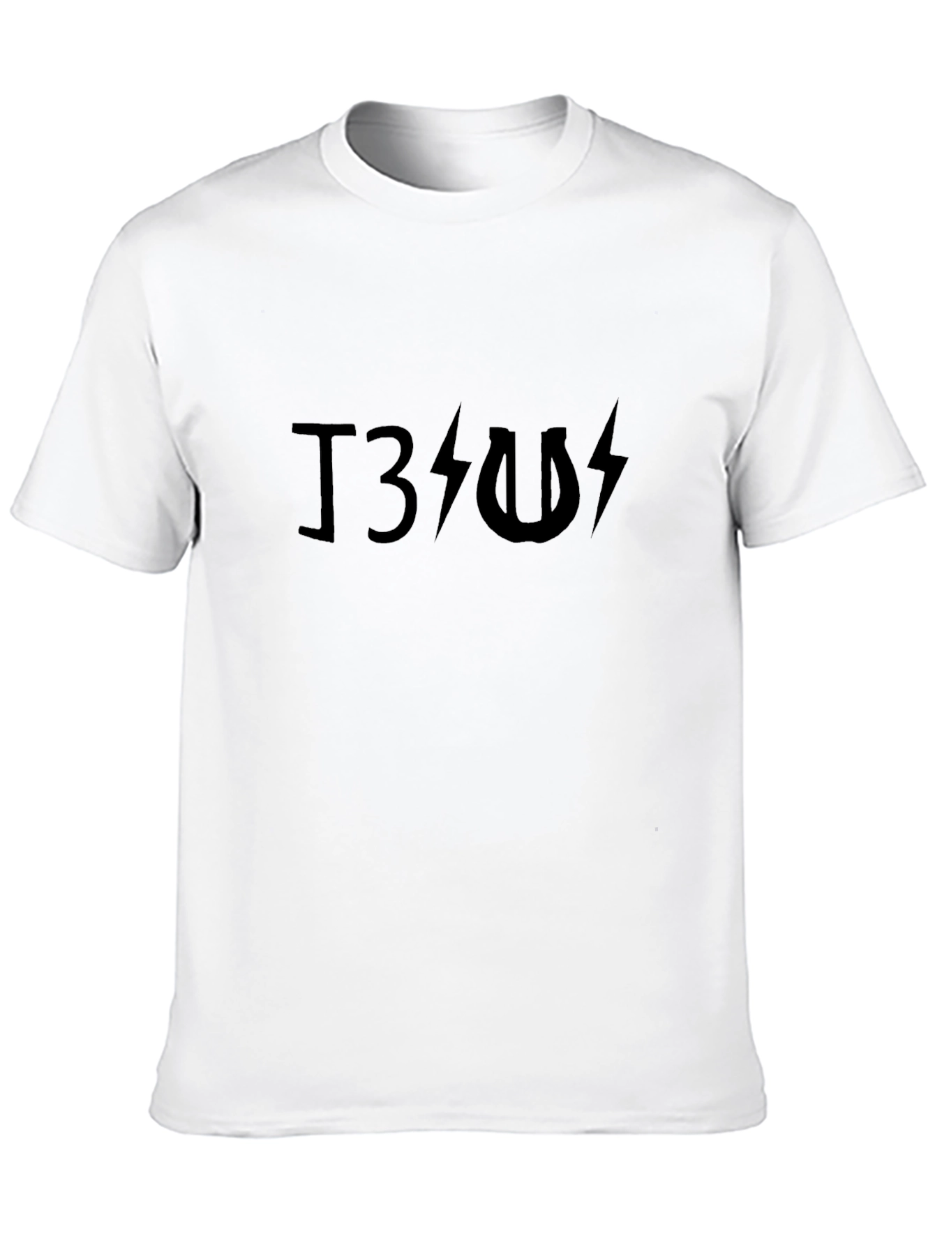 T3 Lightning Bolt Graphic Tee - Rock Concert Shirt