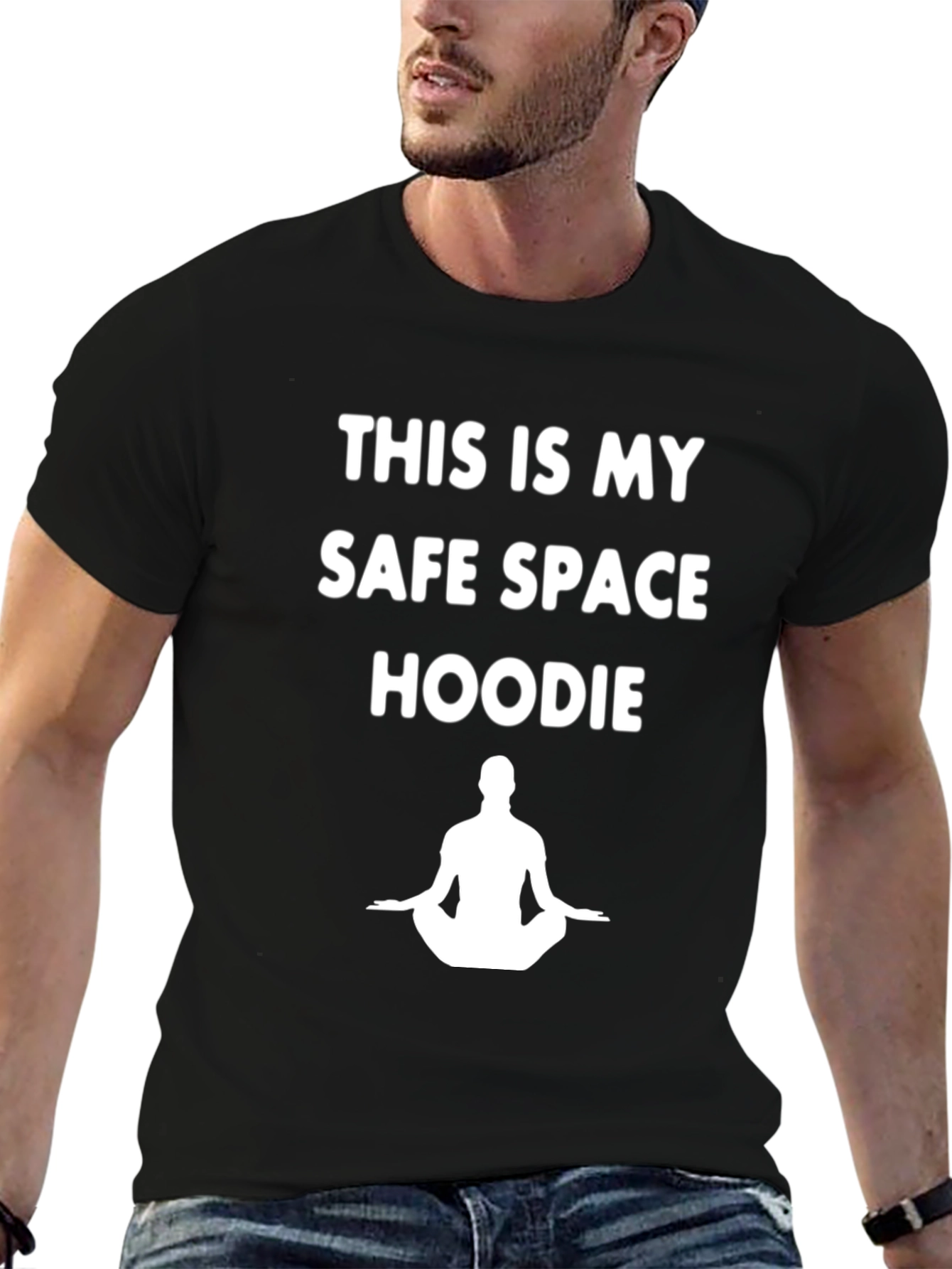 Safe Space T-Shirt - Meditating Man Tee