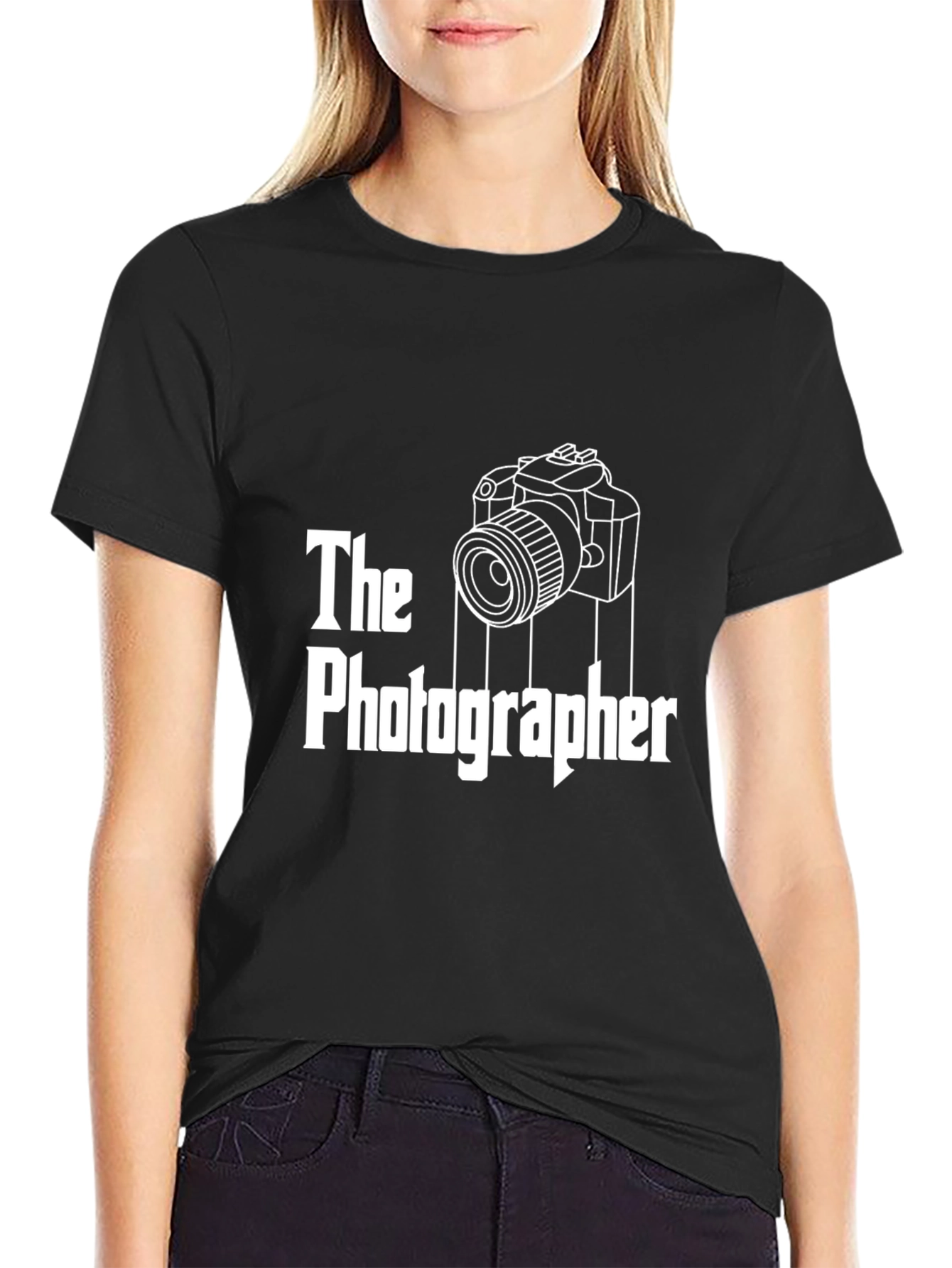 The Photographer T-Shirt - Camera Graphic Tee - Black