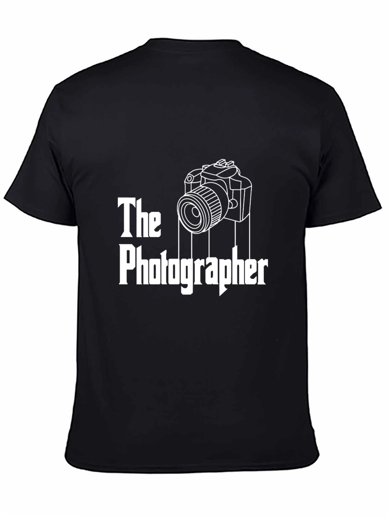 The Photographer T-Shirt - Camera Graphic Tee - Black