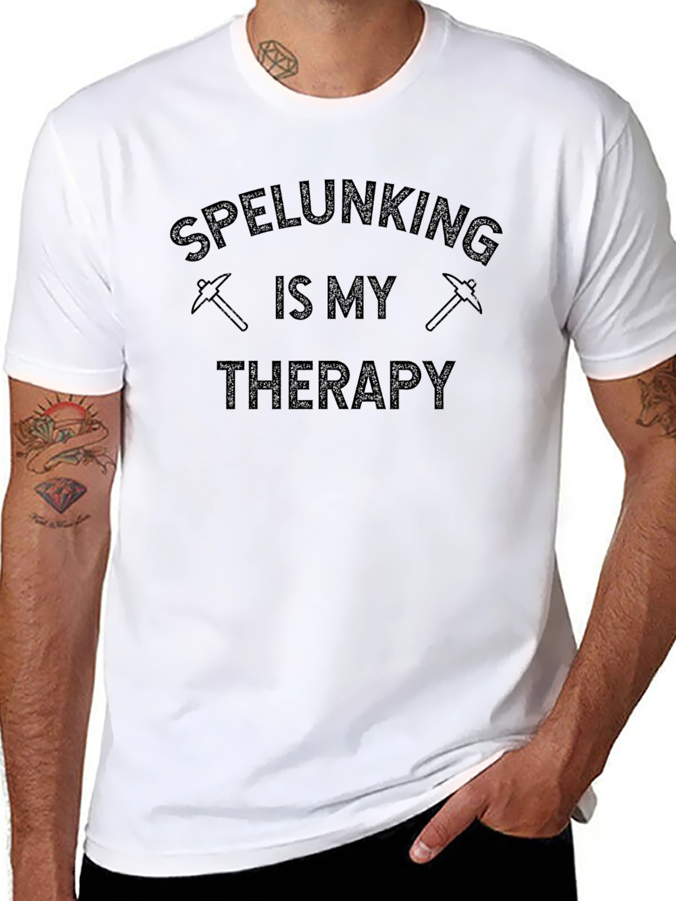 Speleology T-Shirt - Caving is My Therapy Tee