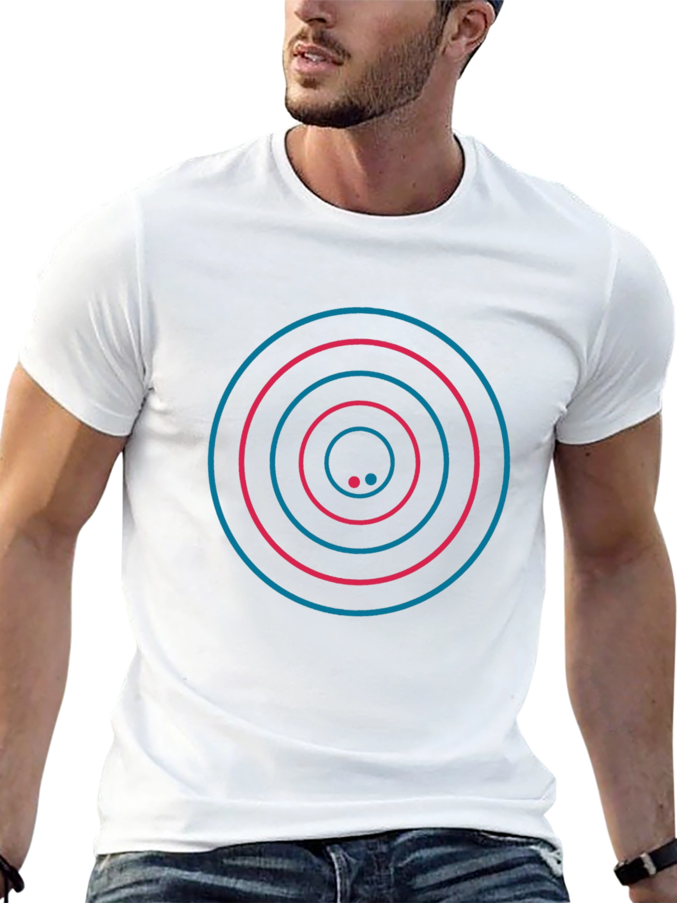 Modern Geometric Circle T-Shirt