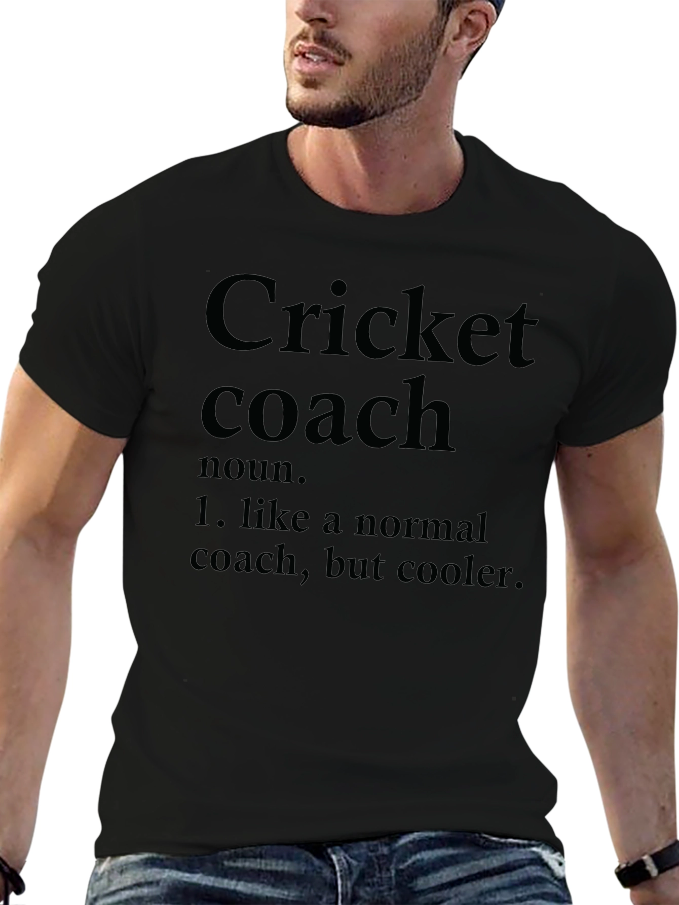 Cricket Coach Definition Graphic T-Shirt
