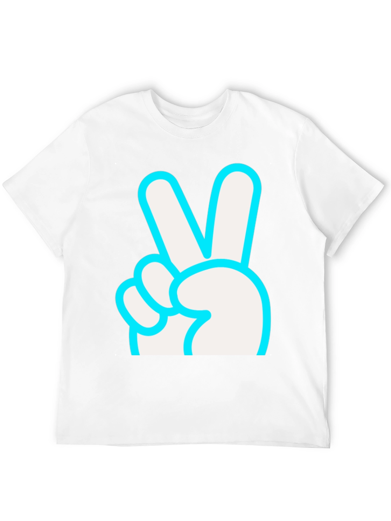Peace Sign Graphic T-Shirt - Black