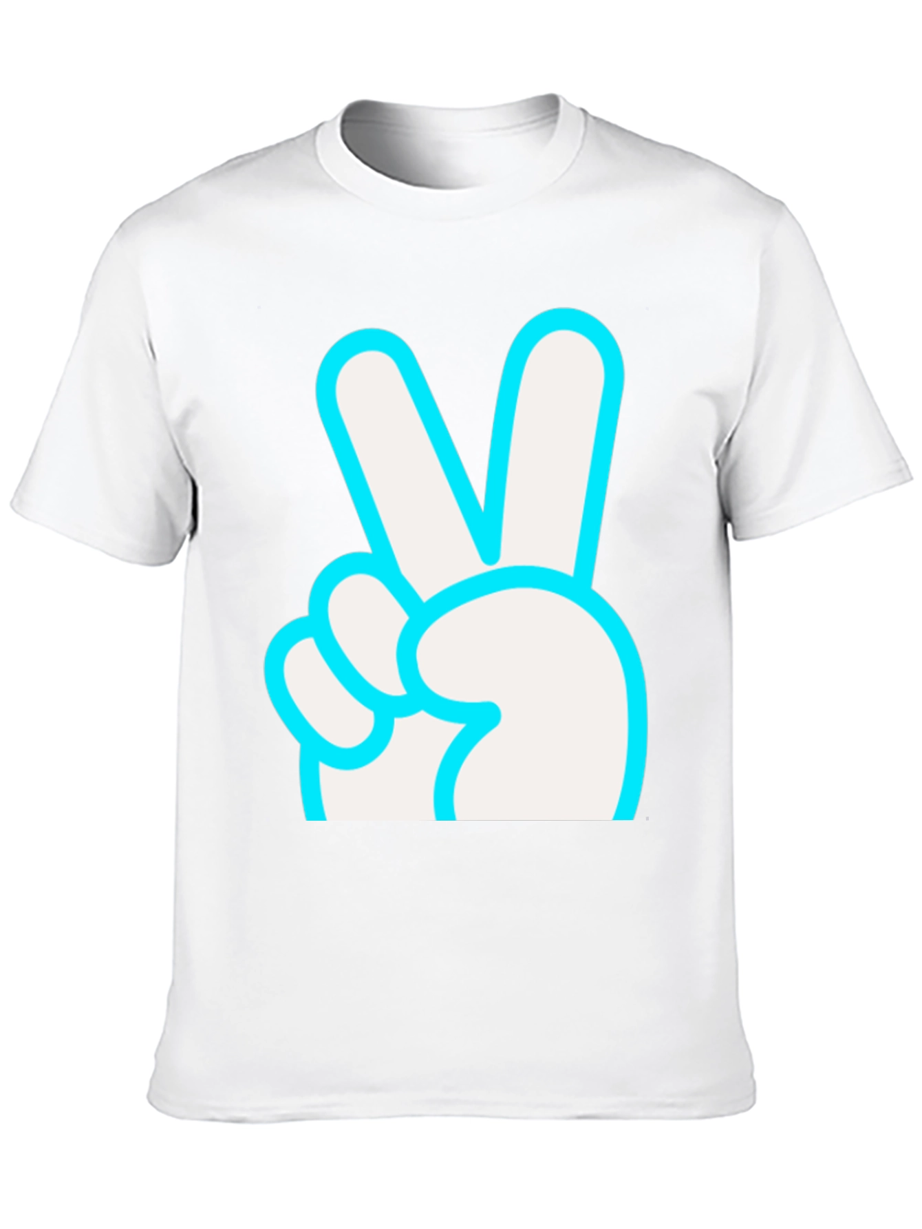Peace Sign Graphic T-Shirt - Black