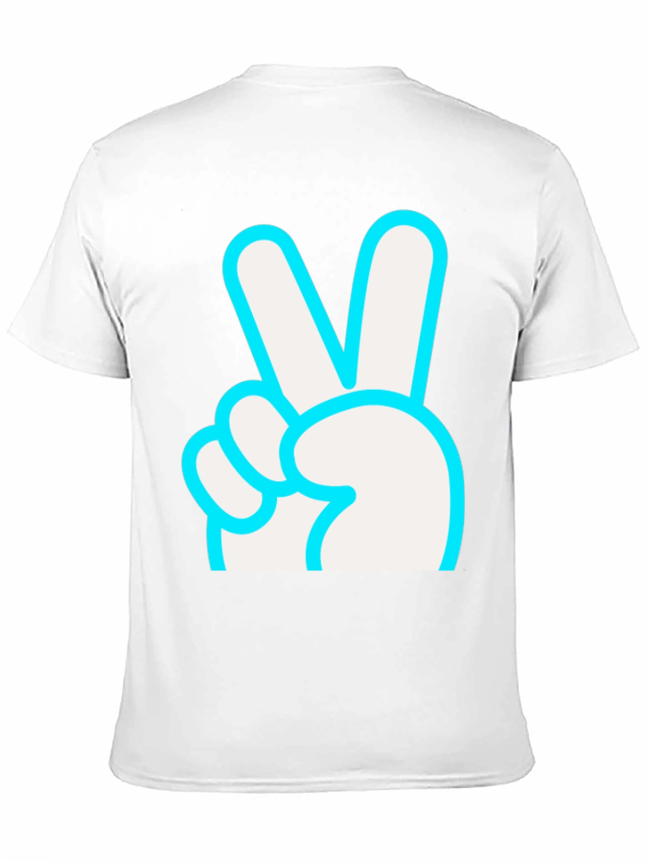 Peace Sign Graphic T-Shirt - Black