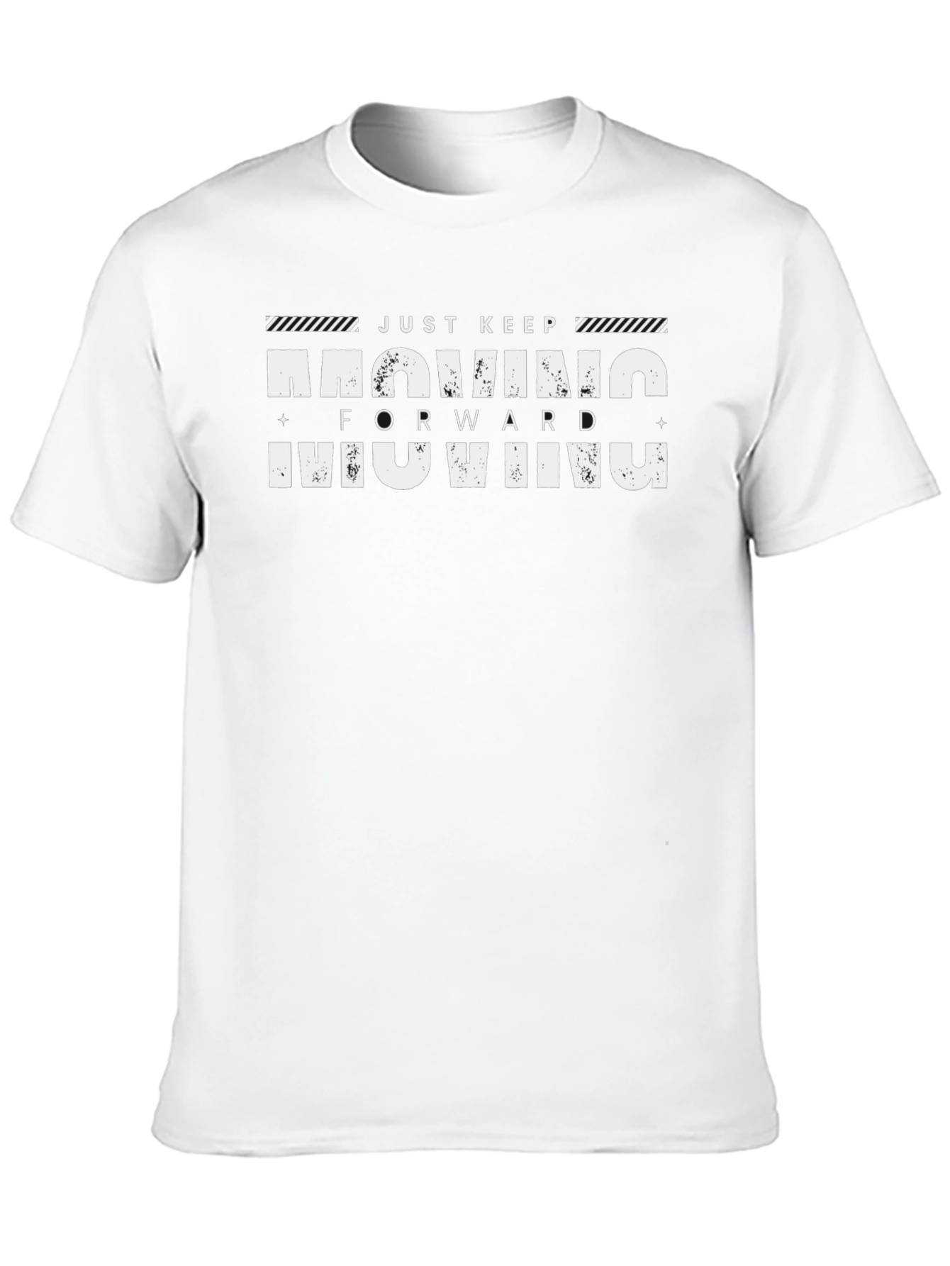 Just Keep Moving Forward Black T-Shirt