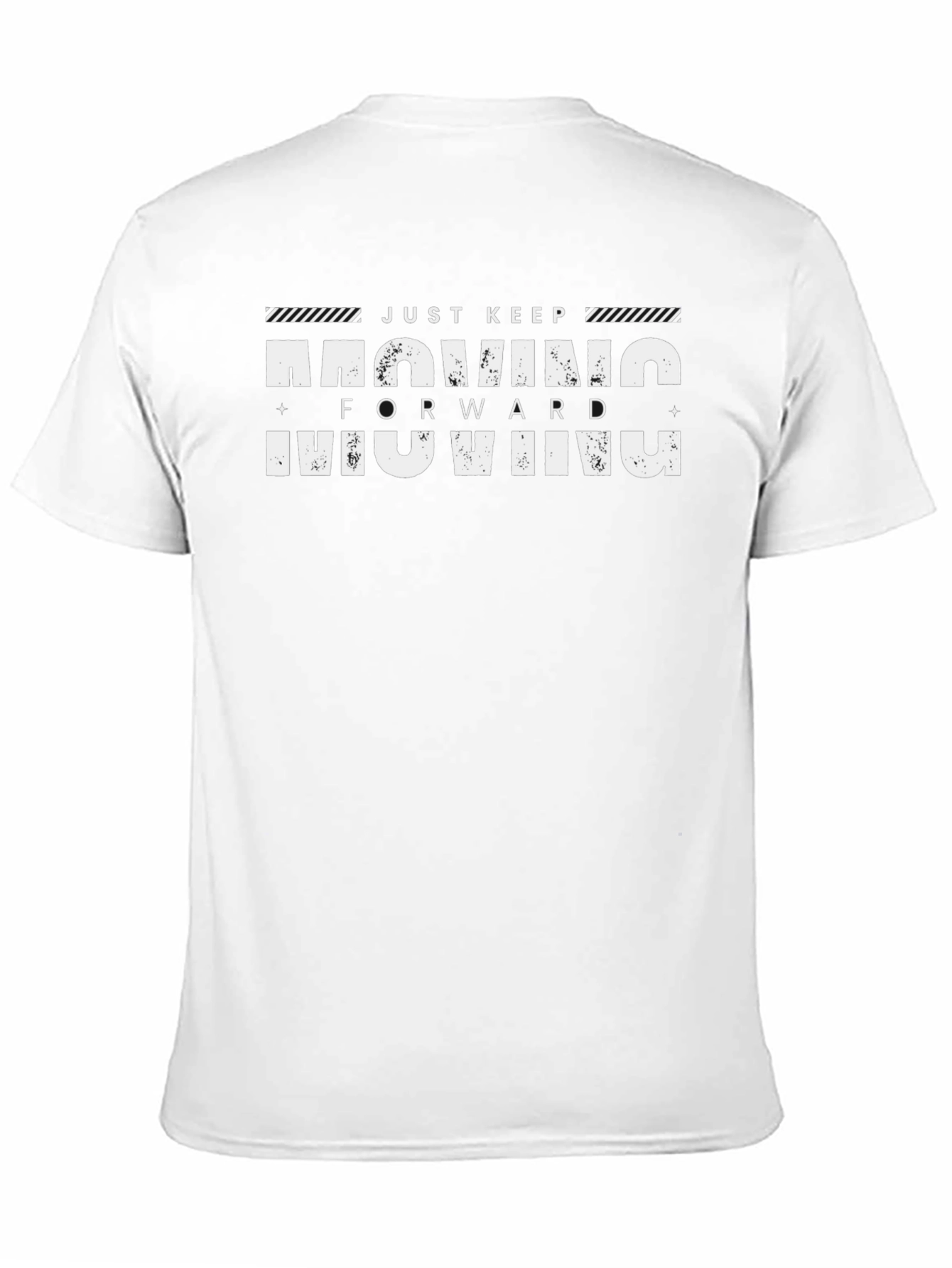 Just Keep Moving Forward Black T-Shirt