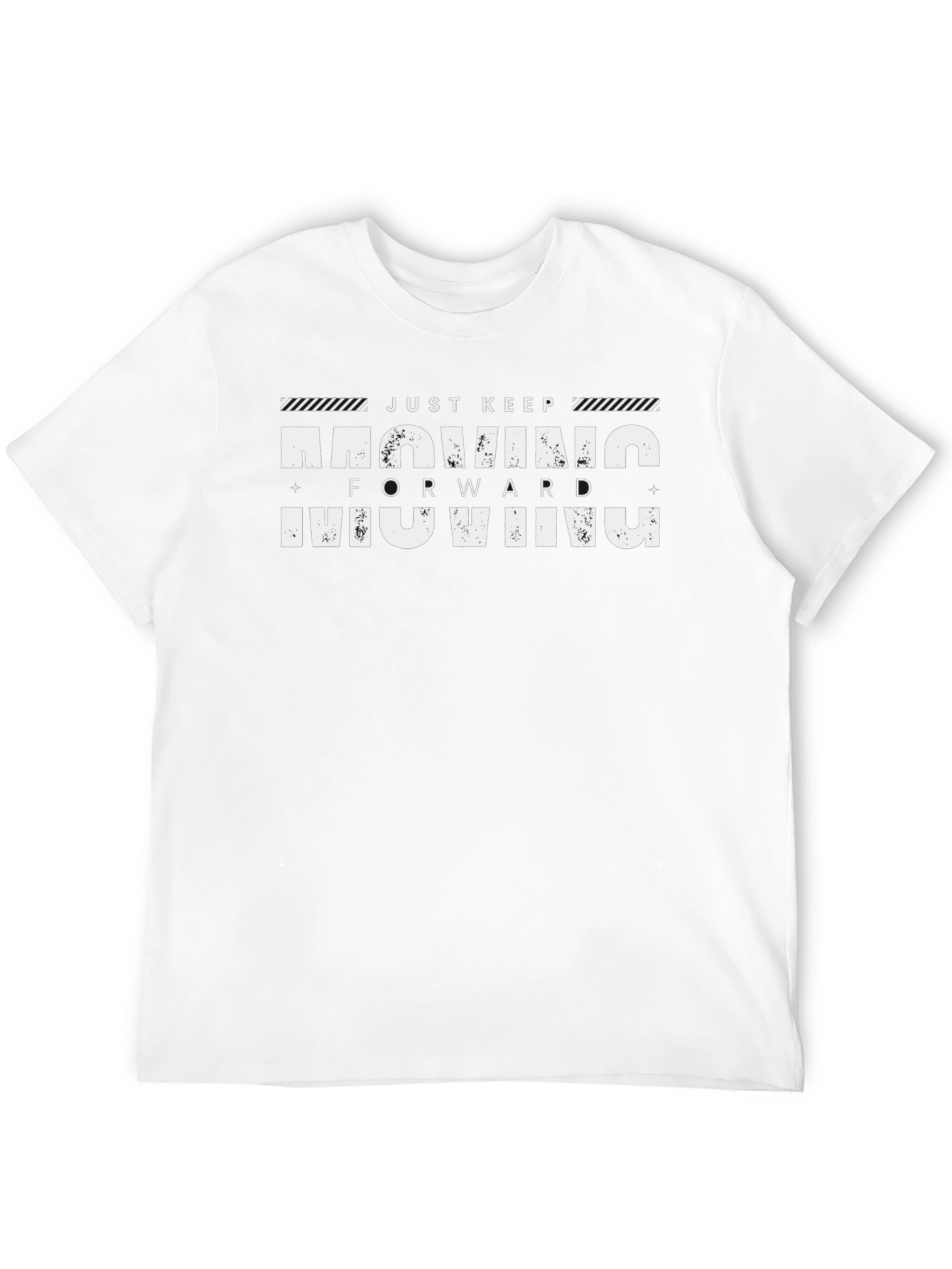 Just Keep Moving Forward Black T-Shirt