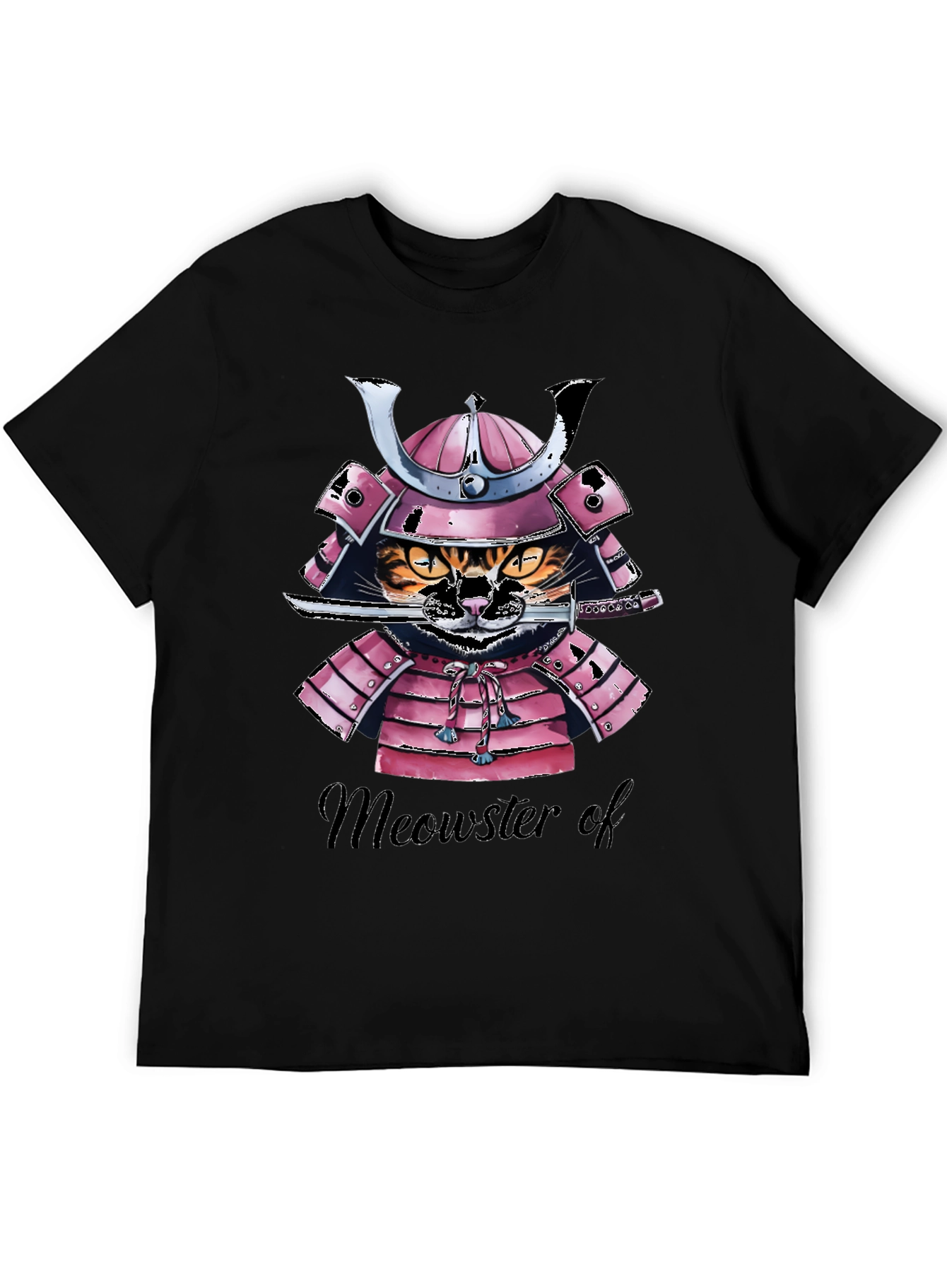 Samurai Cat T-Shirt - Meowster of War