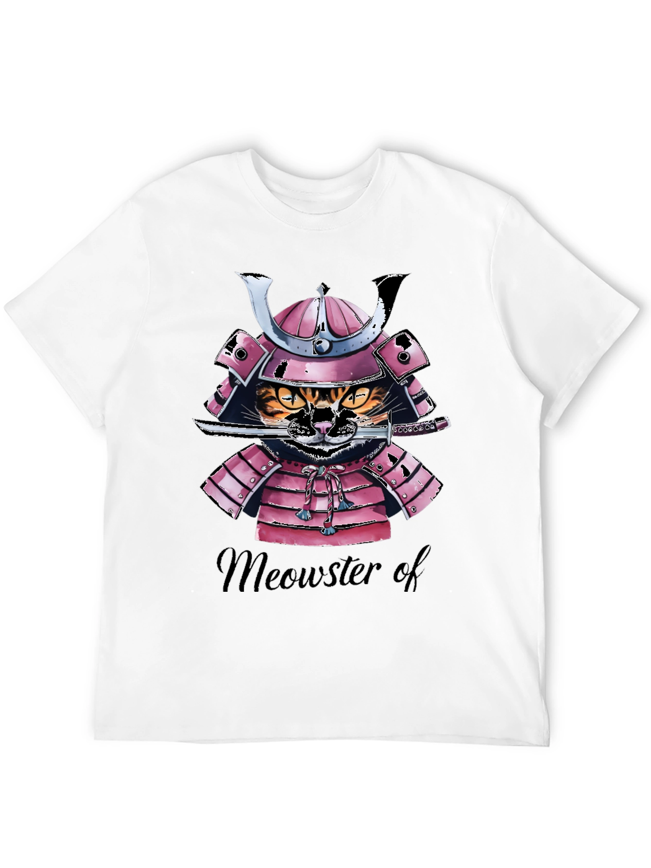 Samurai Cat T-Shirt - Meowster of War