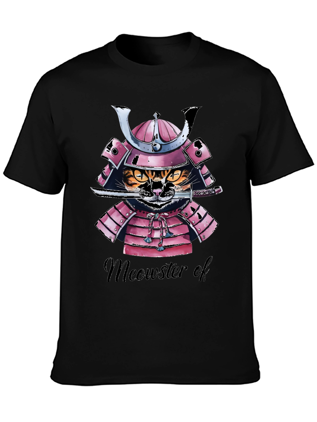 Samurai Cat T-Shirt - Meowster of War