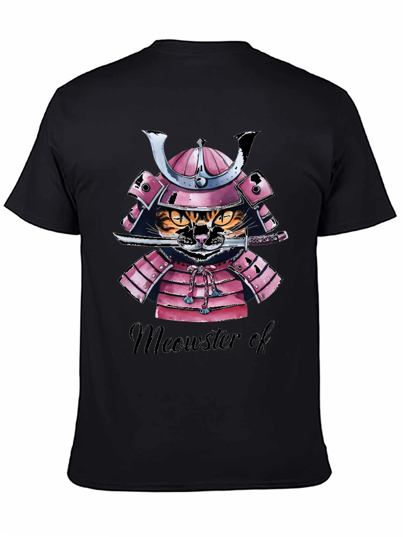 Samurai Cat T-Shirt - Meowster of War