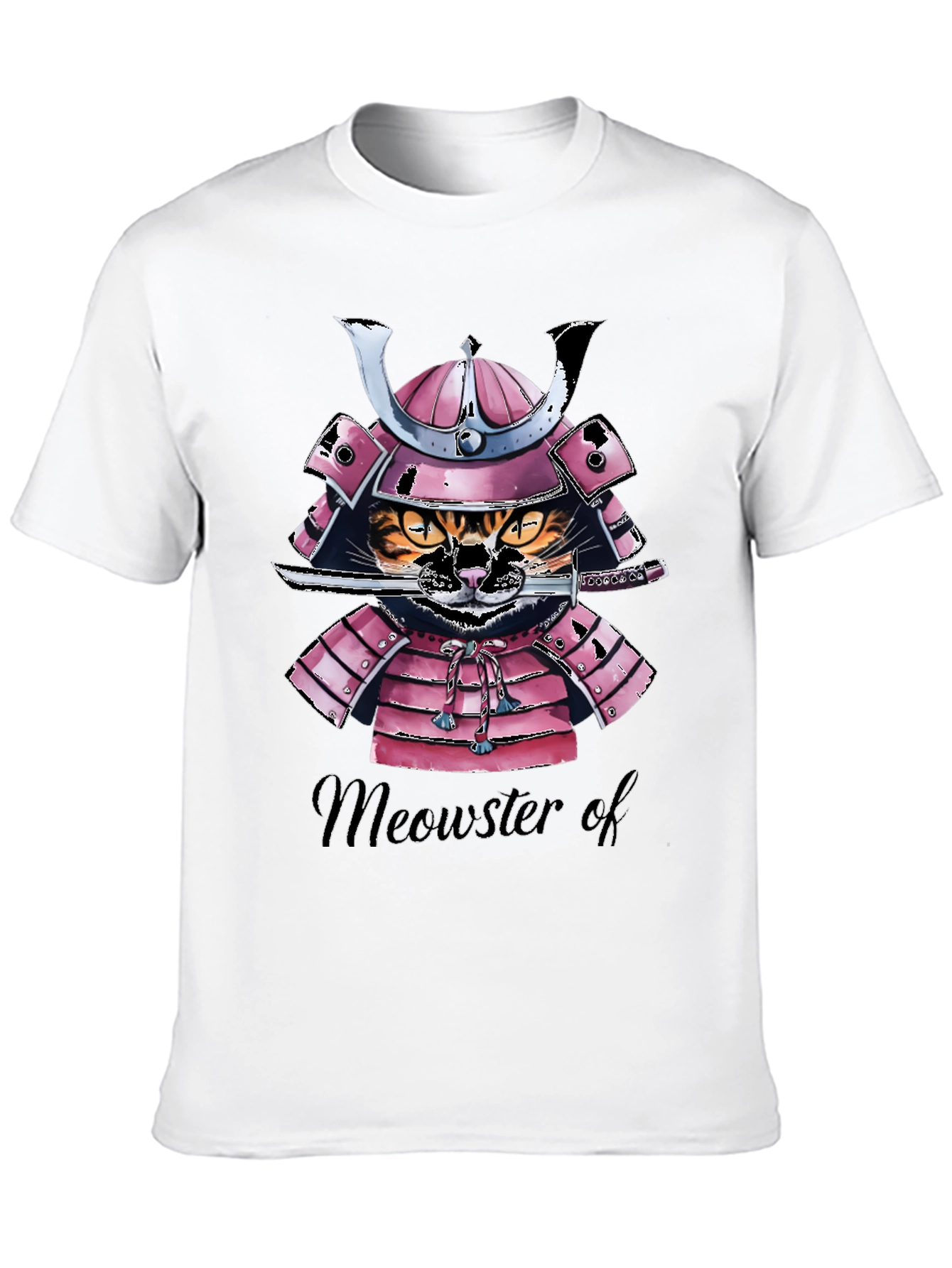 Samurai Cat T-Shirt - Meowster of War