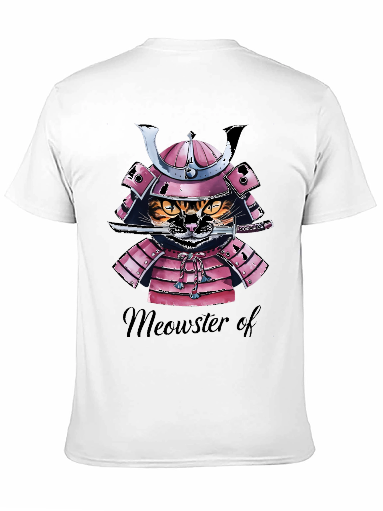 Samurai Cat T-Shirt - Meowster of War