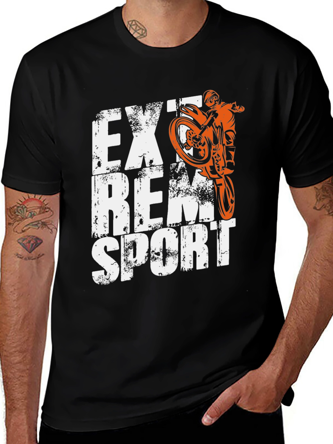 Extreme Sport Motorcycle Graphic T-Shirt
