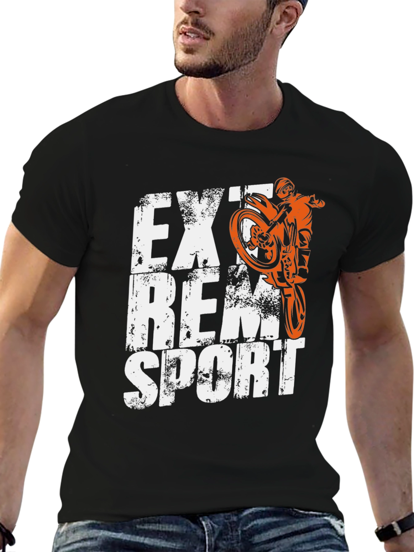 Extreme Sport Motorcycle Graphic T-Shirt