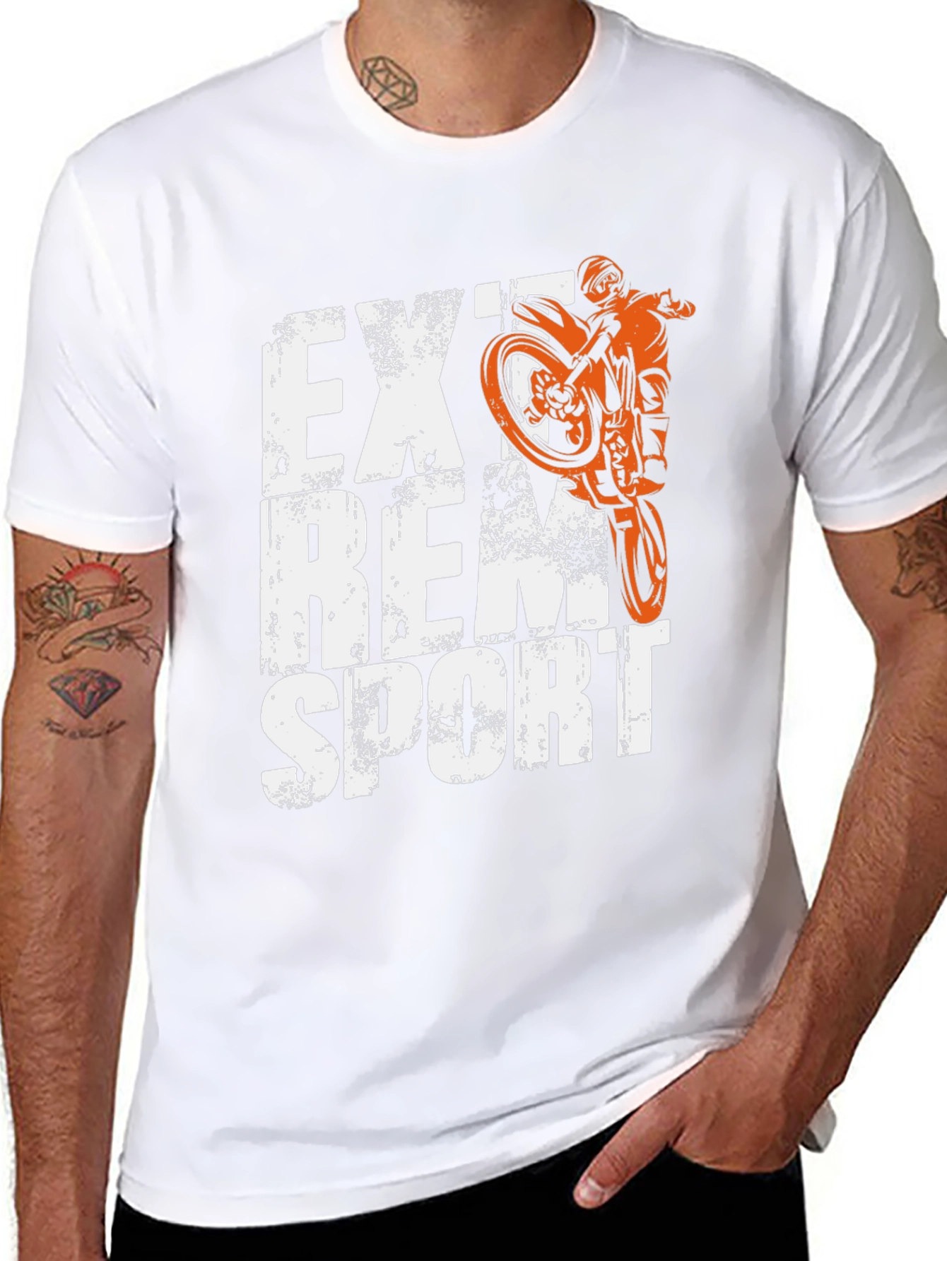 Extreme Sport Motorcycle Graphic T-Shirt