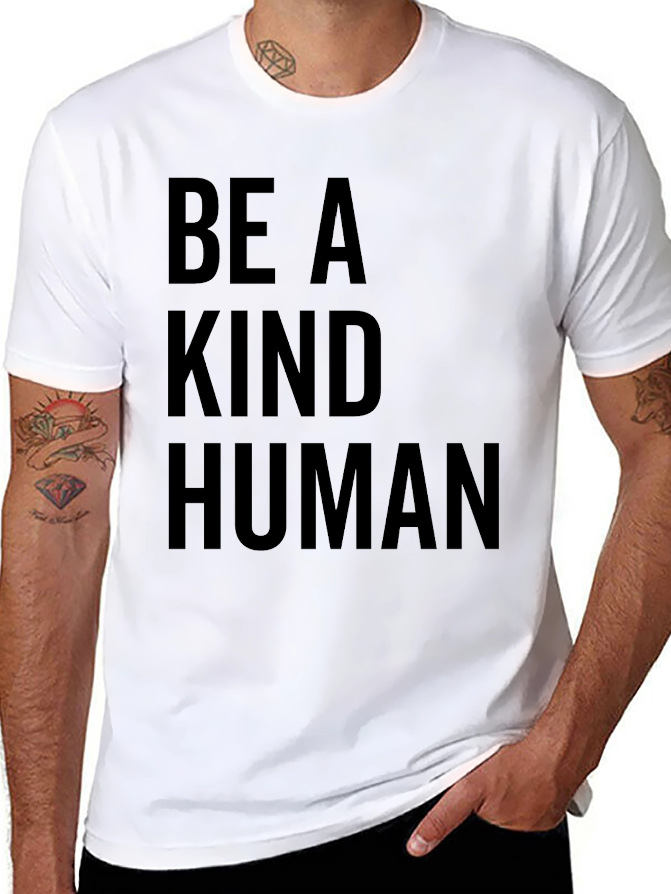 Be A Kind Human Black T-Shirt