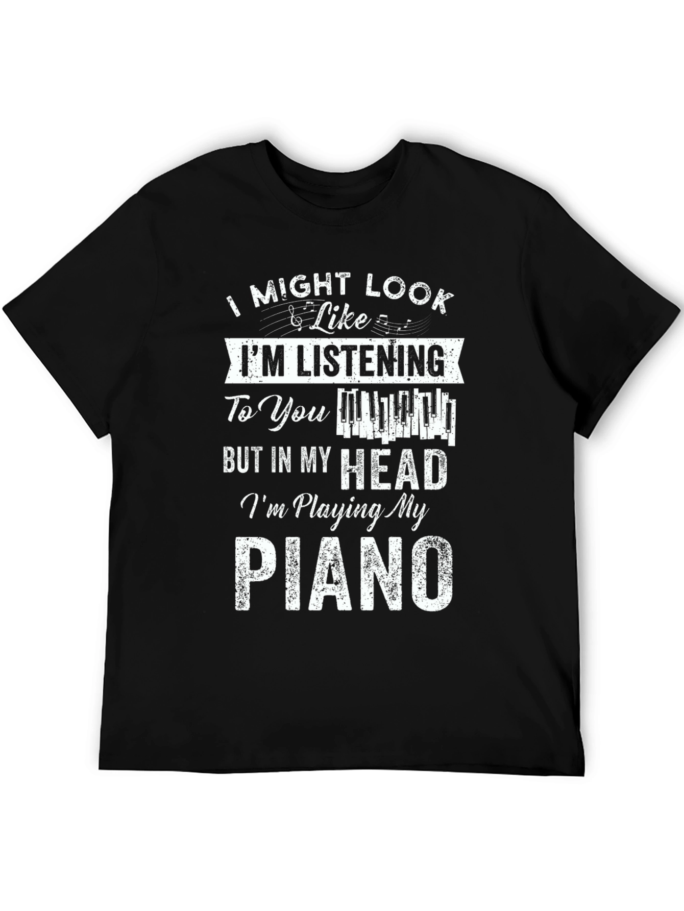 Piano Player Graphic Tee - Im Playing My Piano