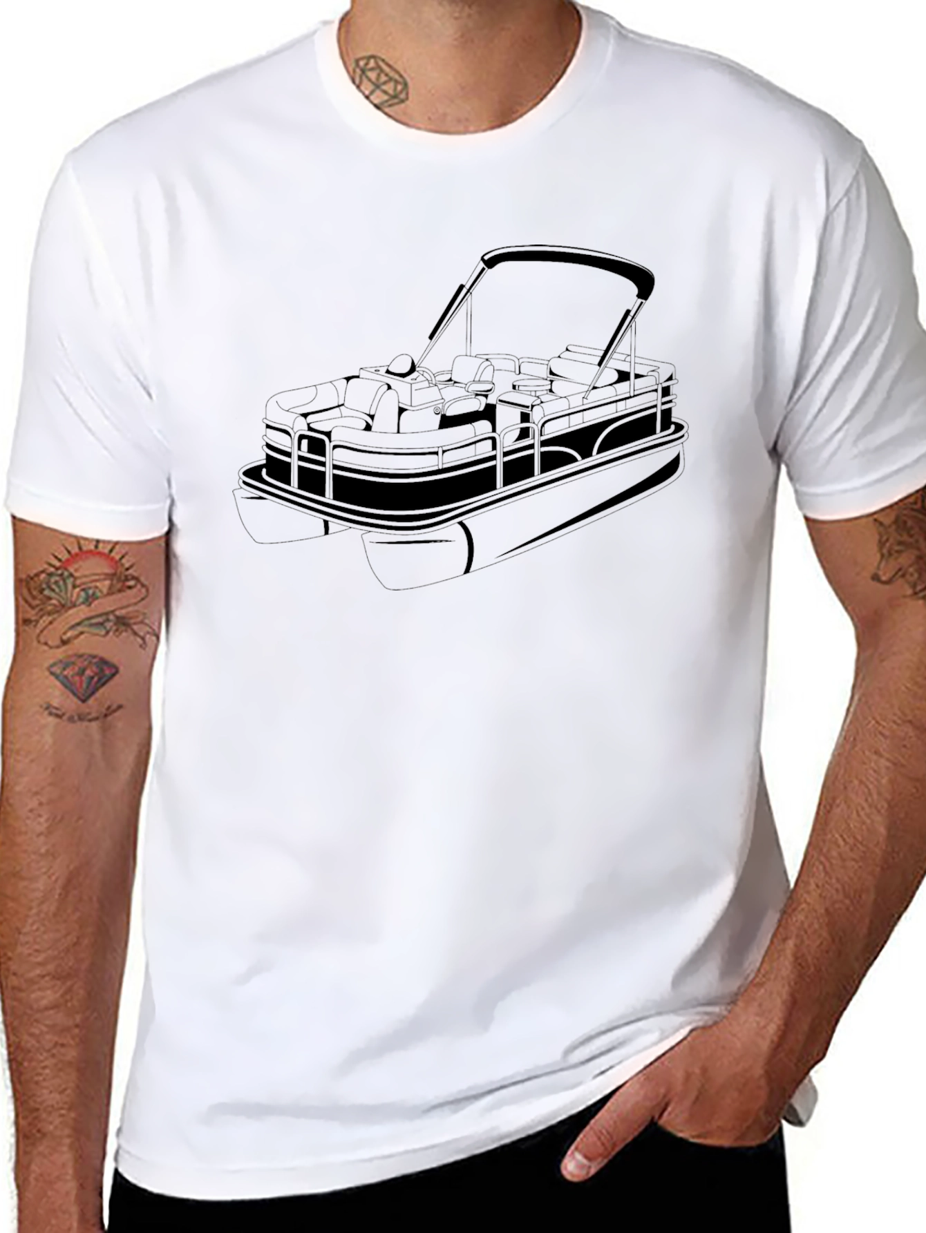 Pontoon Boat Graphic T-Shirt - Boating Life