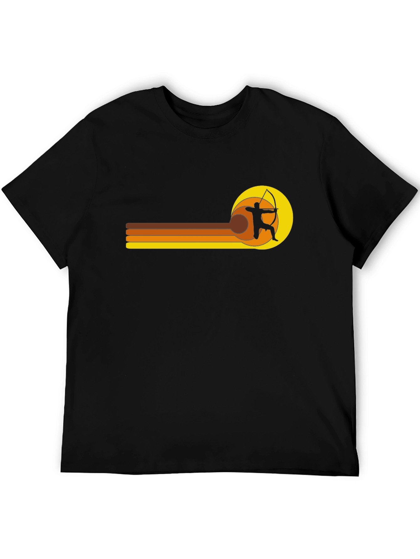 Retro Archer T-Shirt - Black