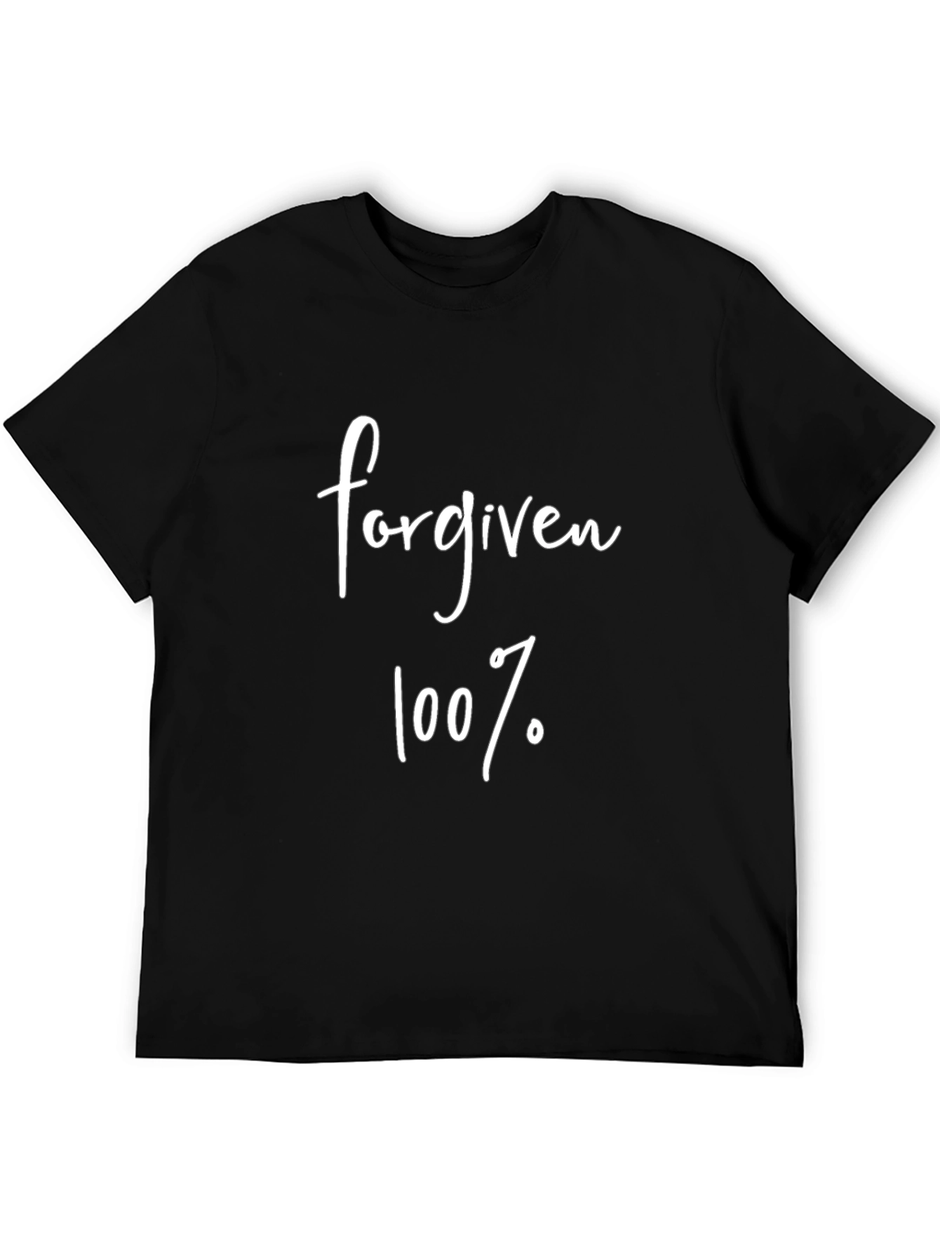 Forgiven 100% Cotton Black Graphic Tee