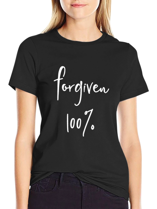 Forgiven 100% Cotton Black Graphic Tee