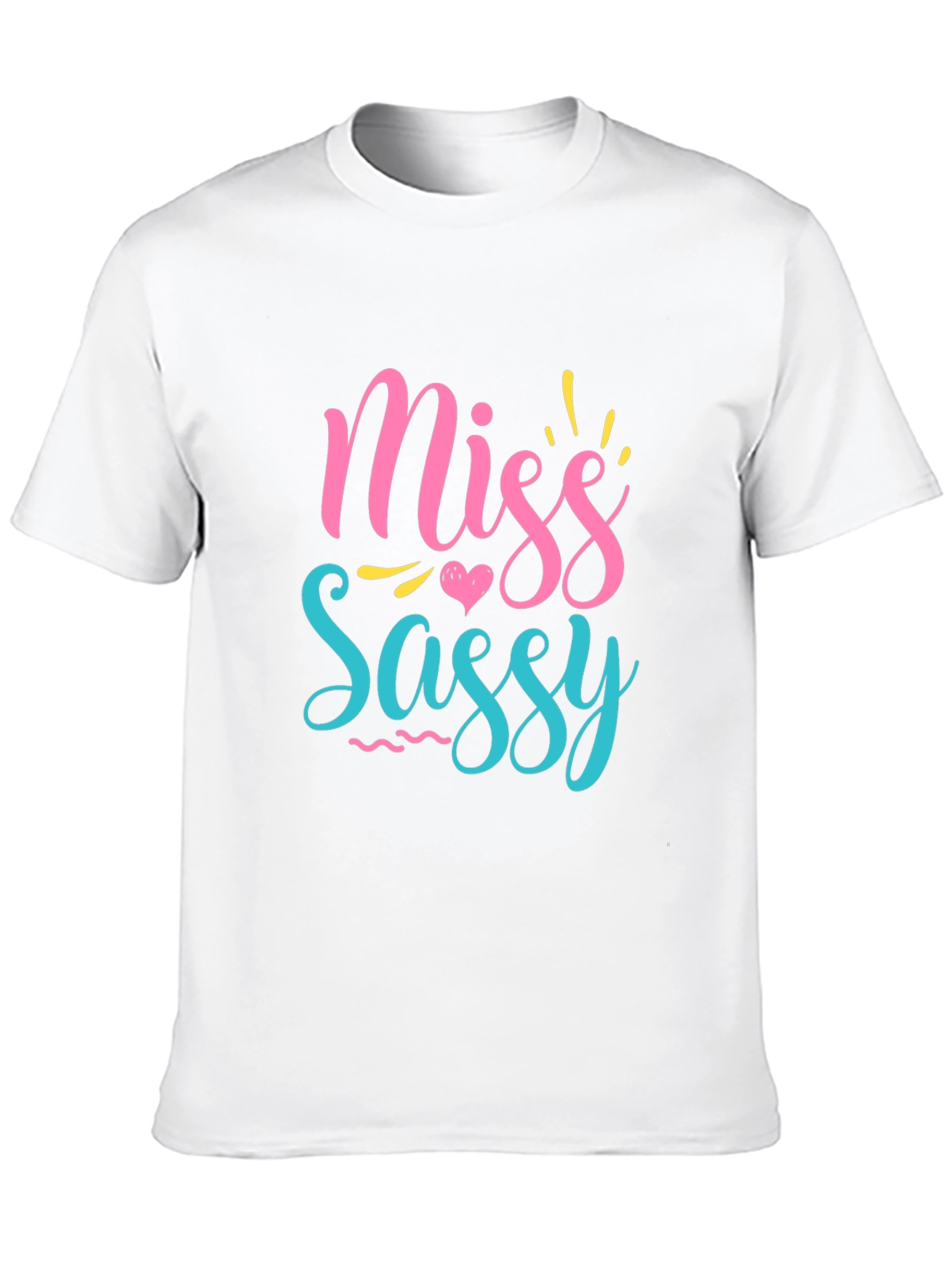 Miss Sassy Graphic Print Black T-Shirt
