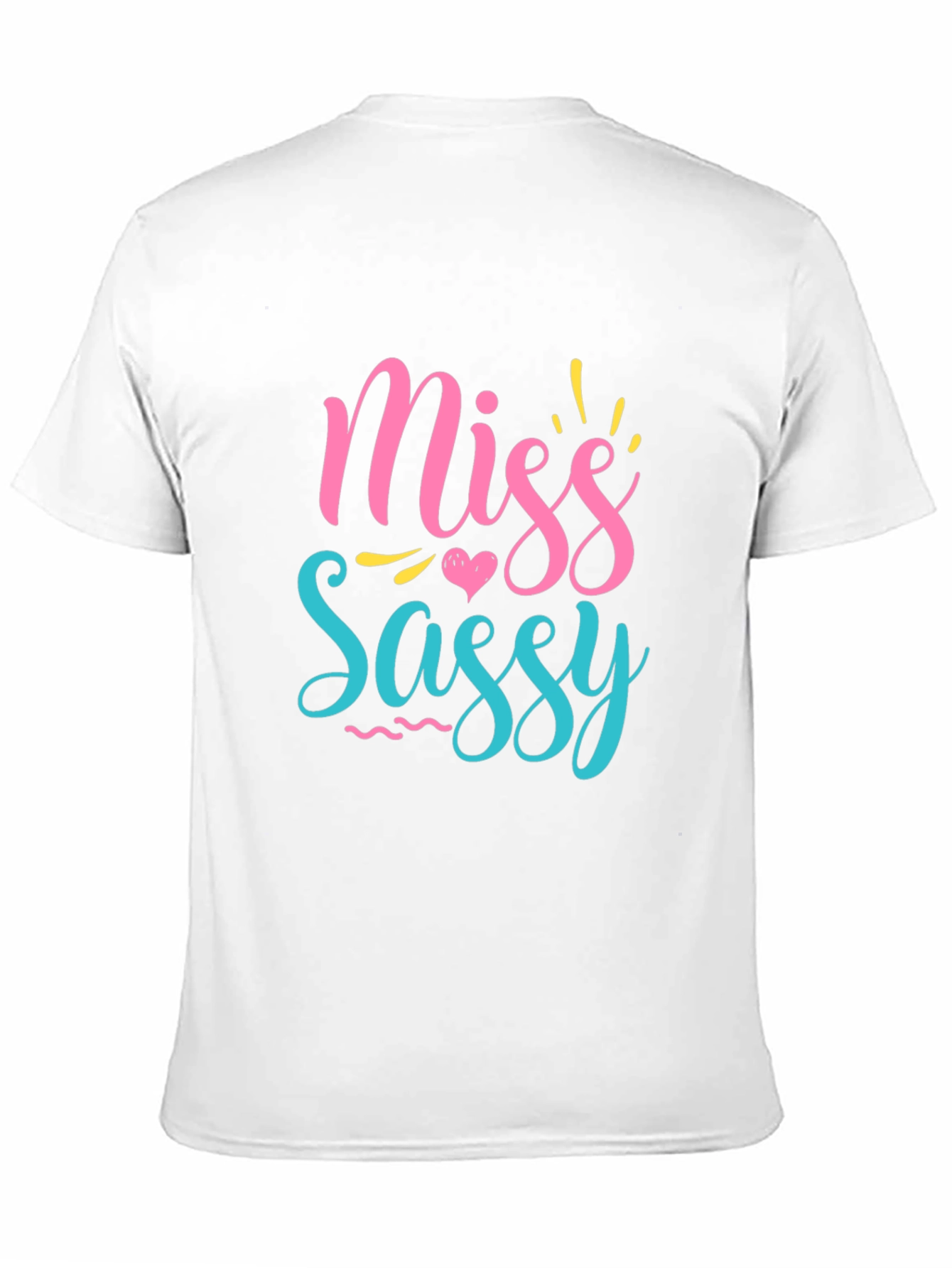 Miss Sassy Graphic Print Black T-Shirt