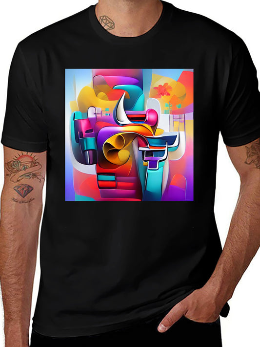 Abstract Art Tee - Vibrant Graphic Print