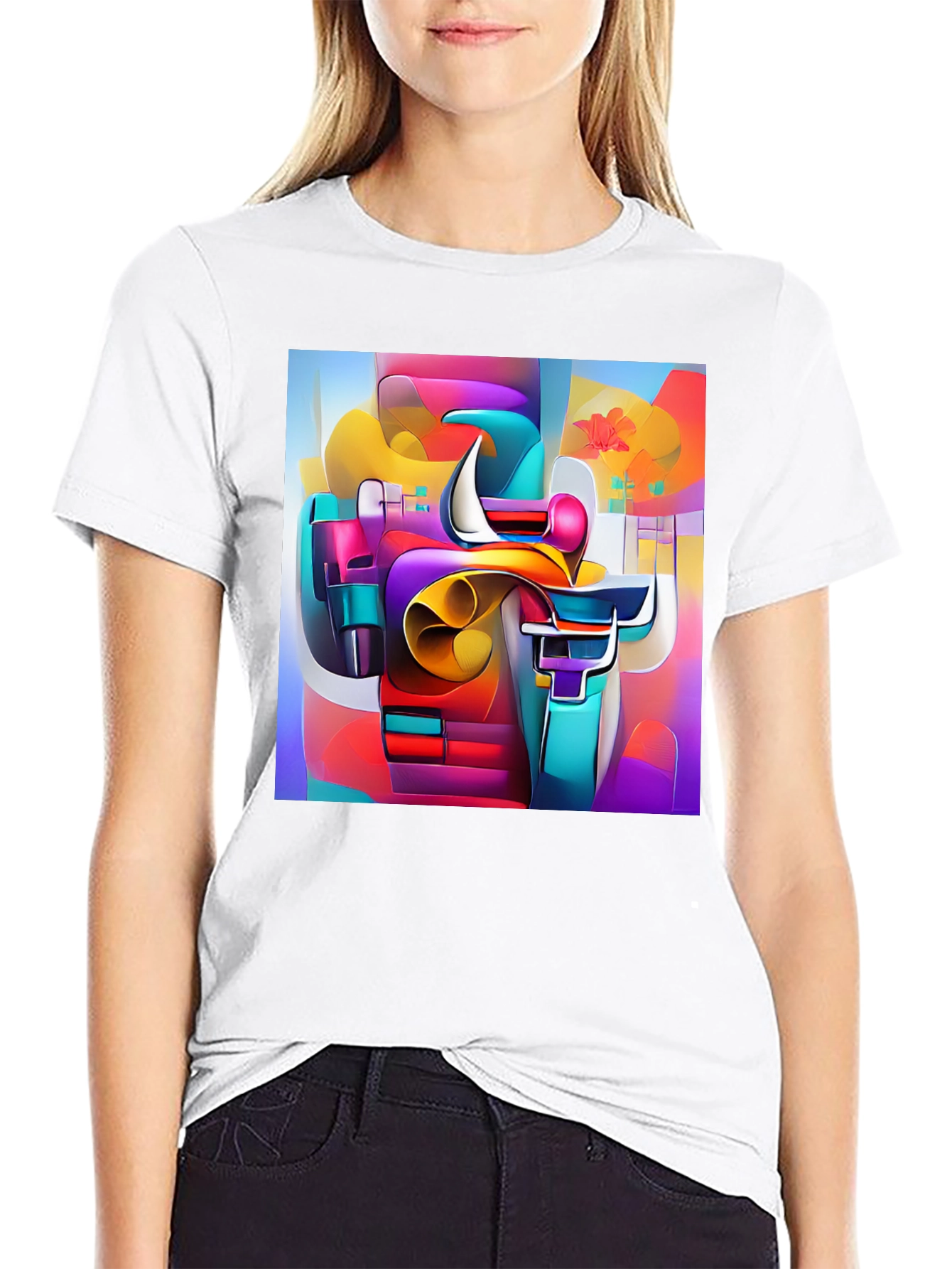 Abstract Art Tee - Vibrant Graphic Print