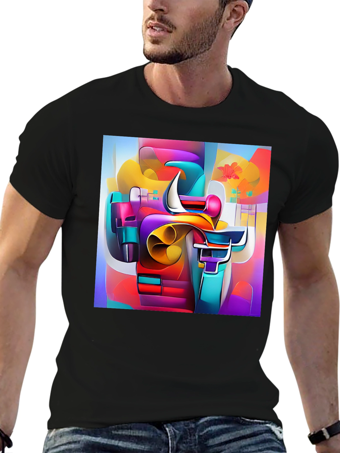 Abstract Art Tee - Vibrant Graphic Print