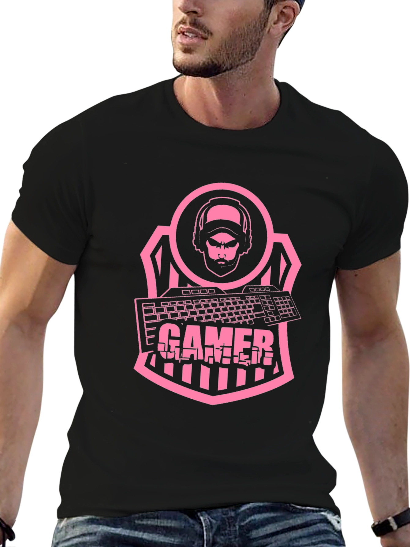 Gamer Graphic Tee - Cool Gamer Design!