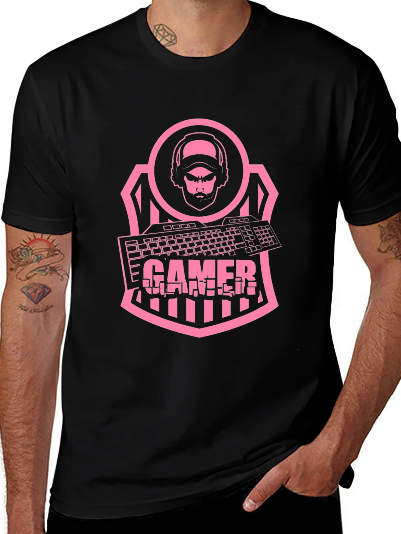 Gamer Graphic Tee - Cool Gamer Design!
