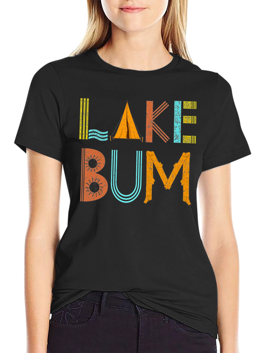 Lake Bum Graphic Tee - Camping & Outdoor Fun