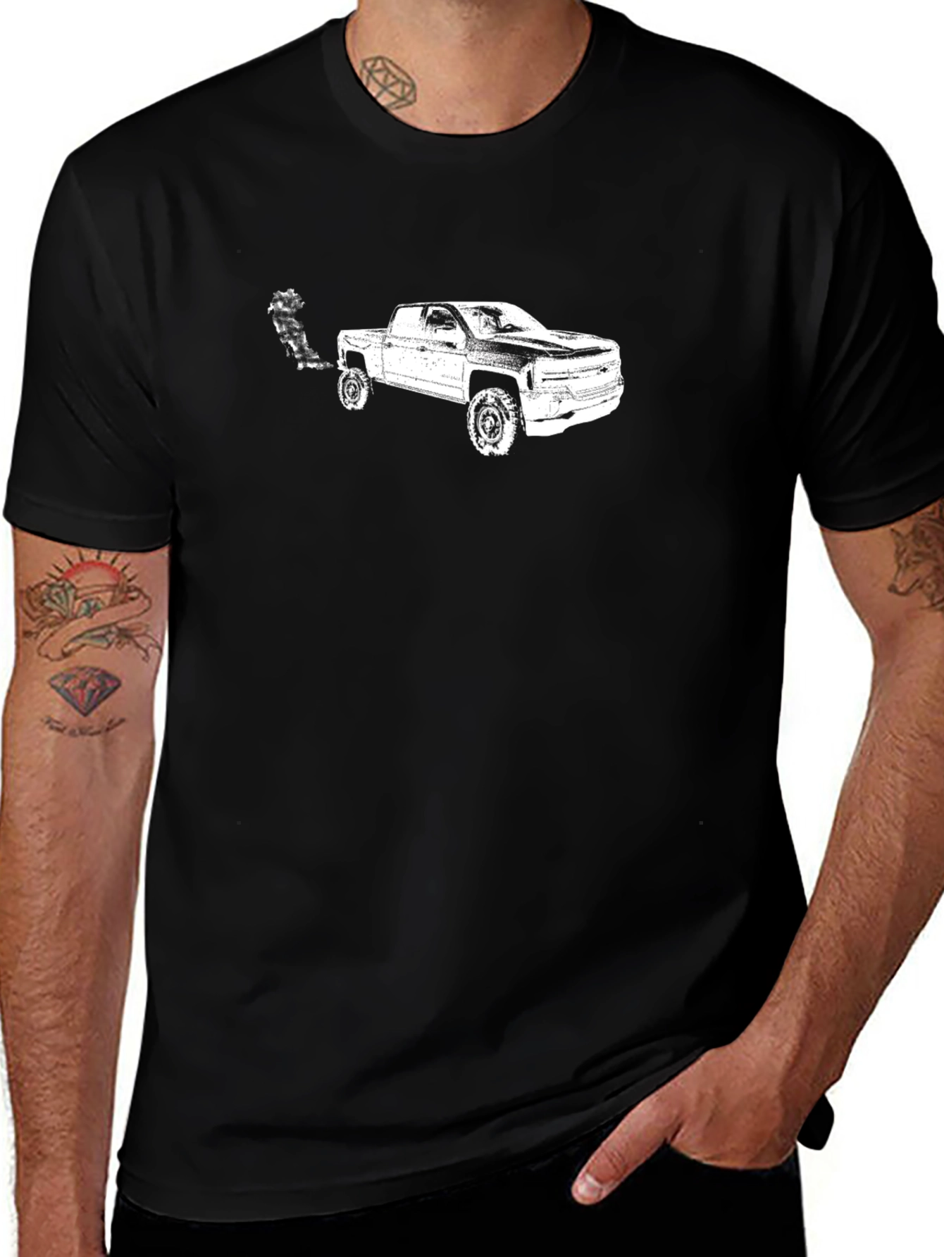 Diesel Truck T-Shirt - Black