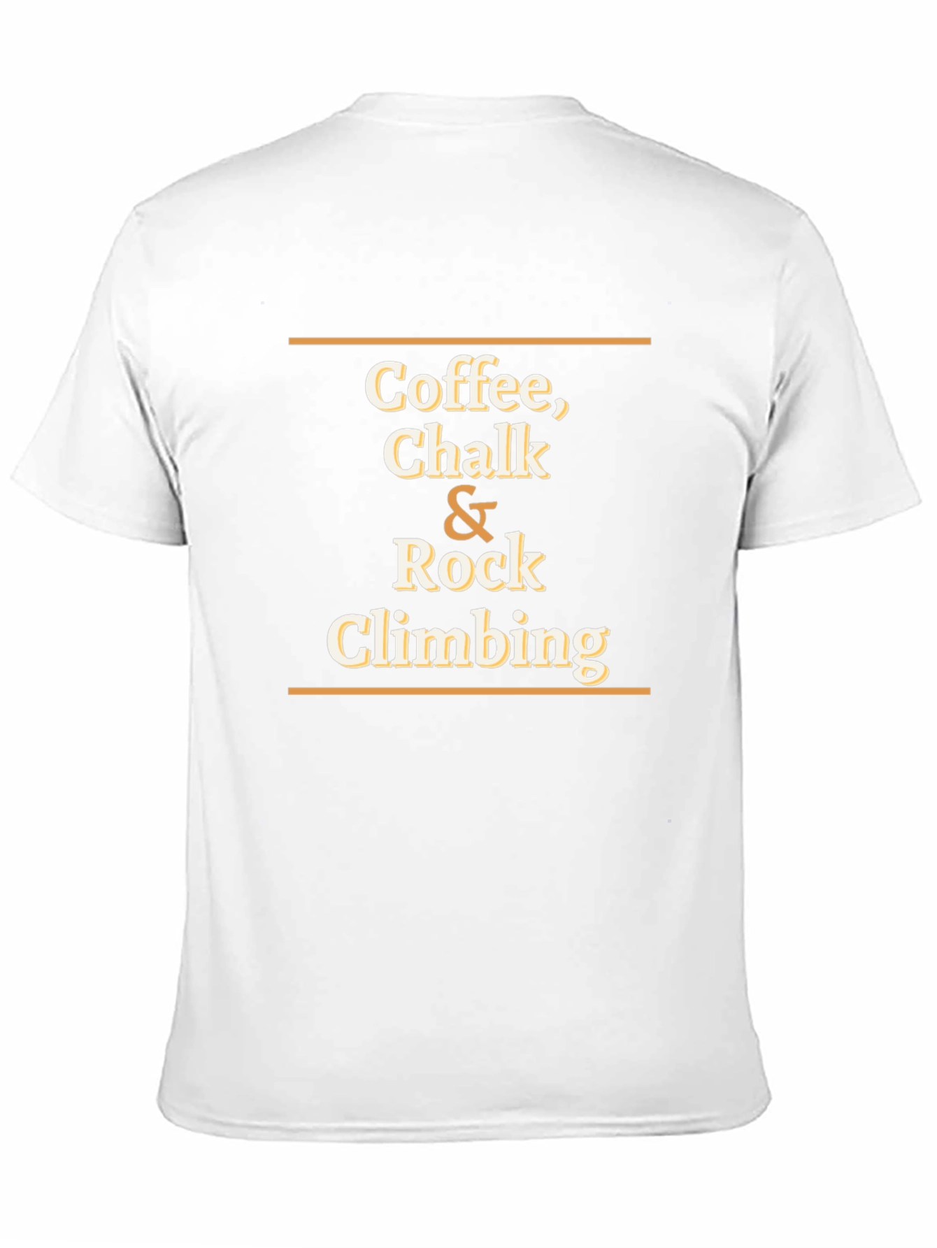 Coffee Chalk Rock Climbing Black Graphic T-Shirt