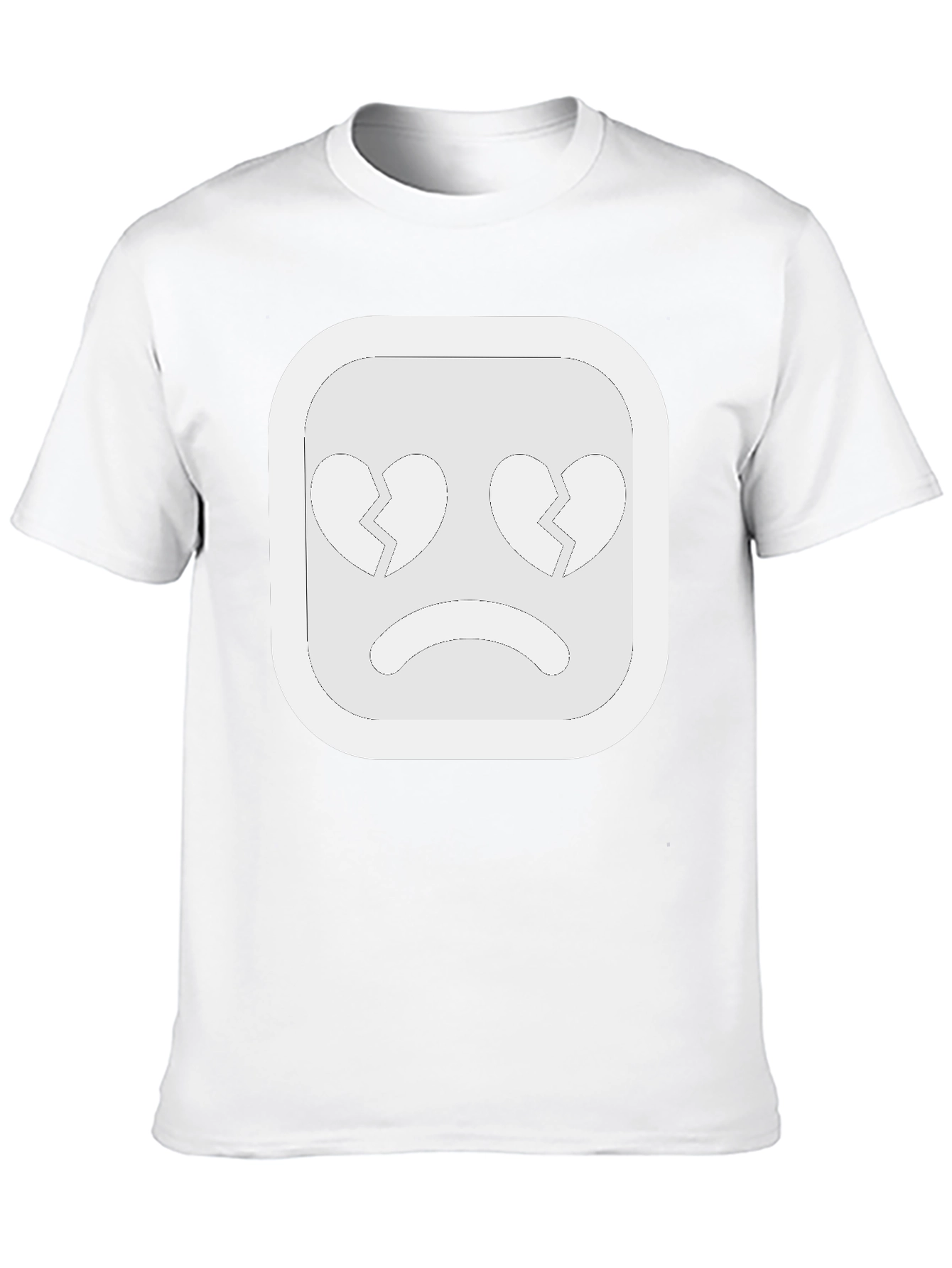 Broken Heart Emoji Black Tee