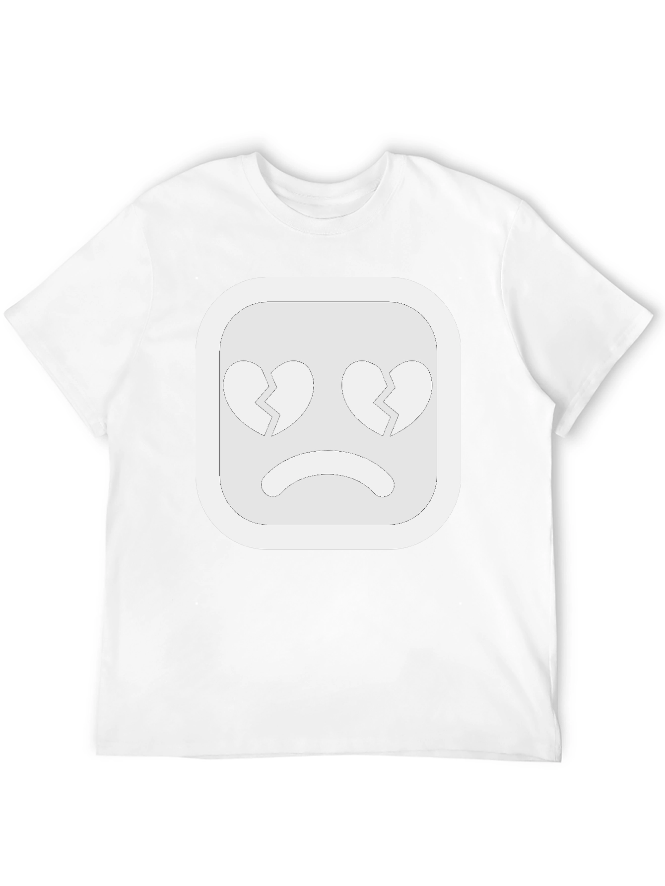 Broken Heart Emoji Black Tee