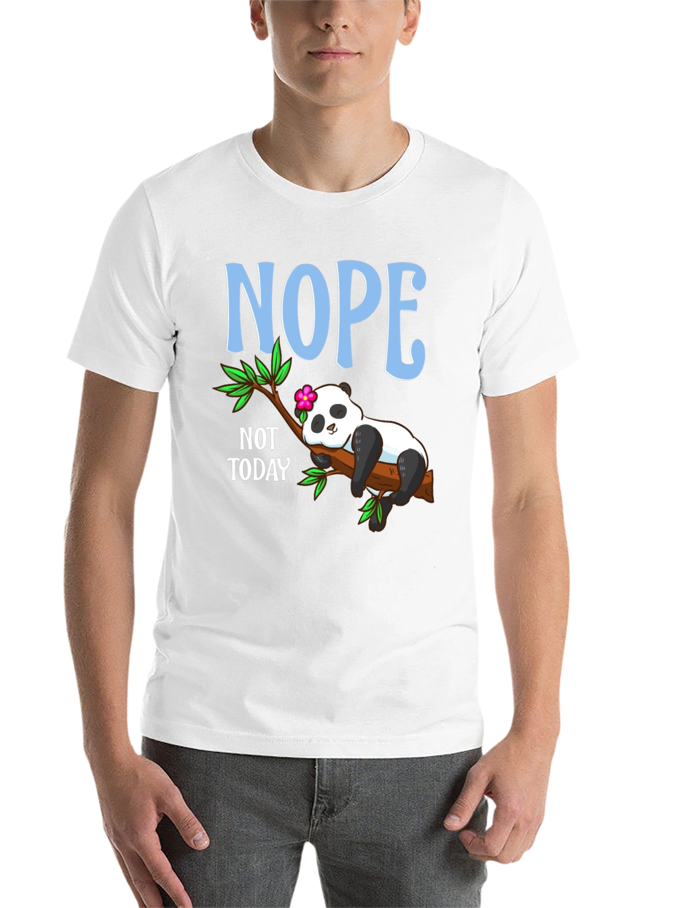 Nope Not Today Panda T-Shirt