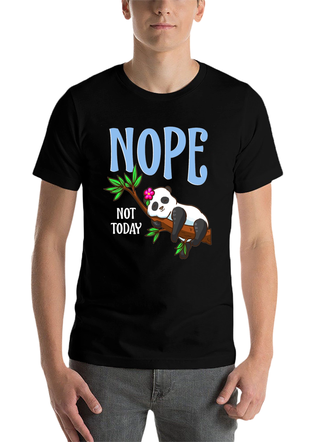 Nope Not Today Panda T-Shirt