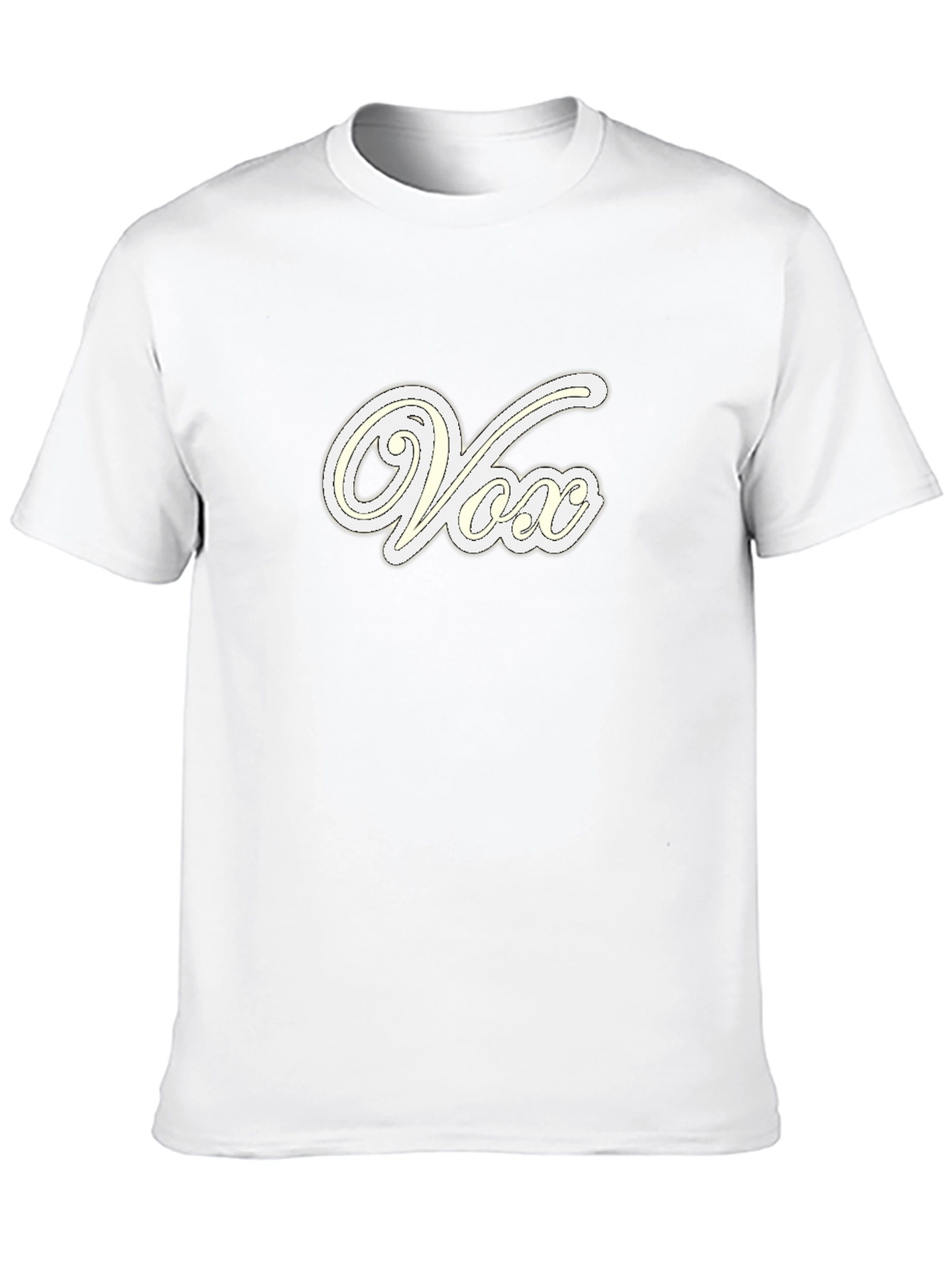 Vox Stylish Graphic Tee - Cool Casual Black T-Shirt