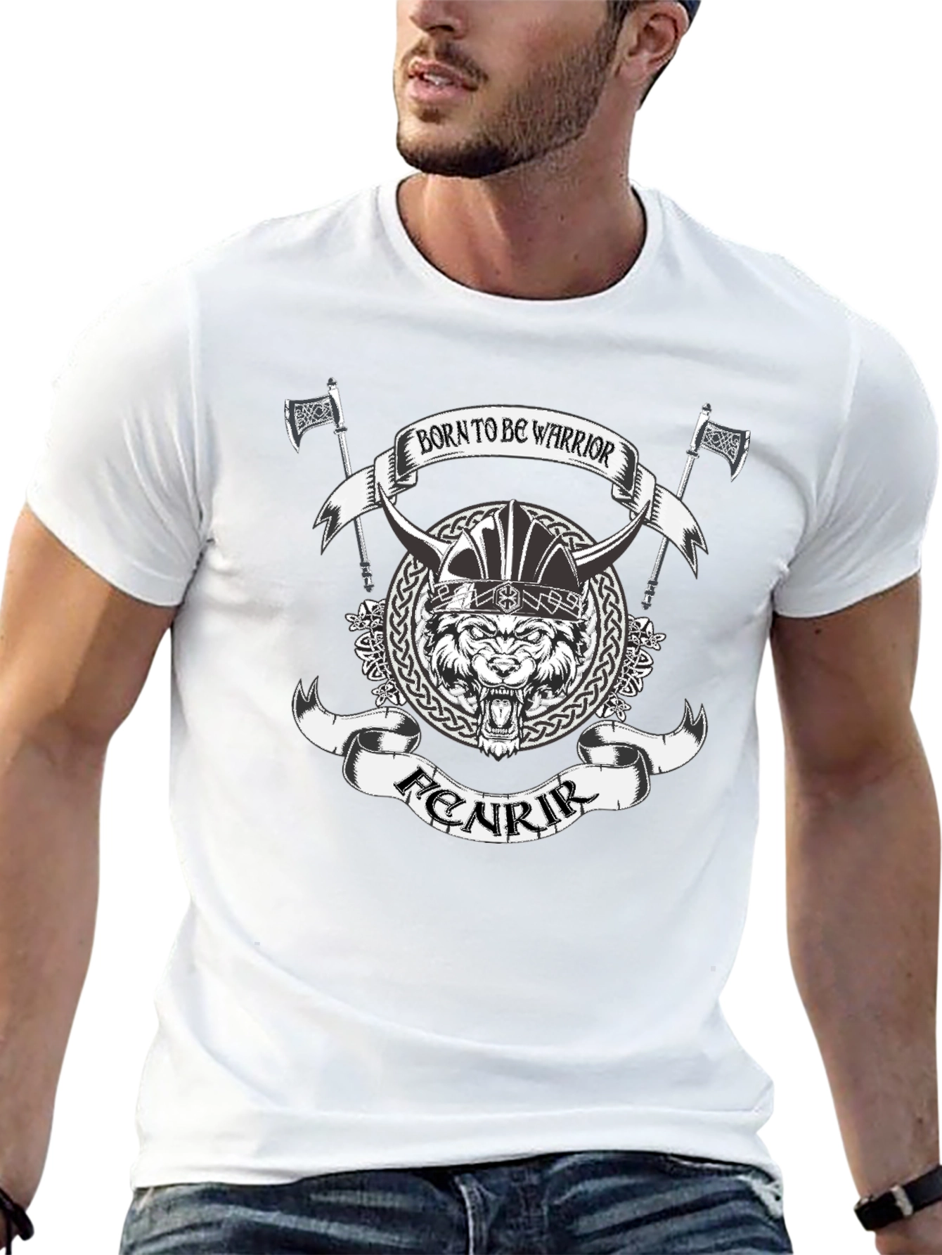 Fenrir Viking Warrior T-Shirt