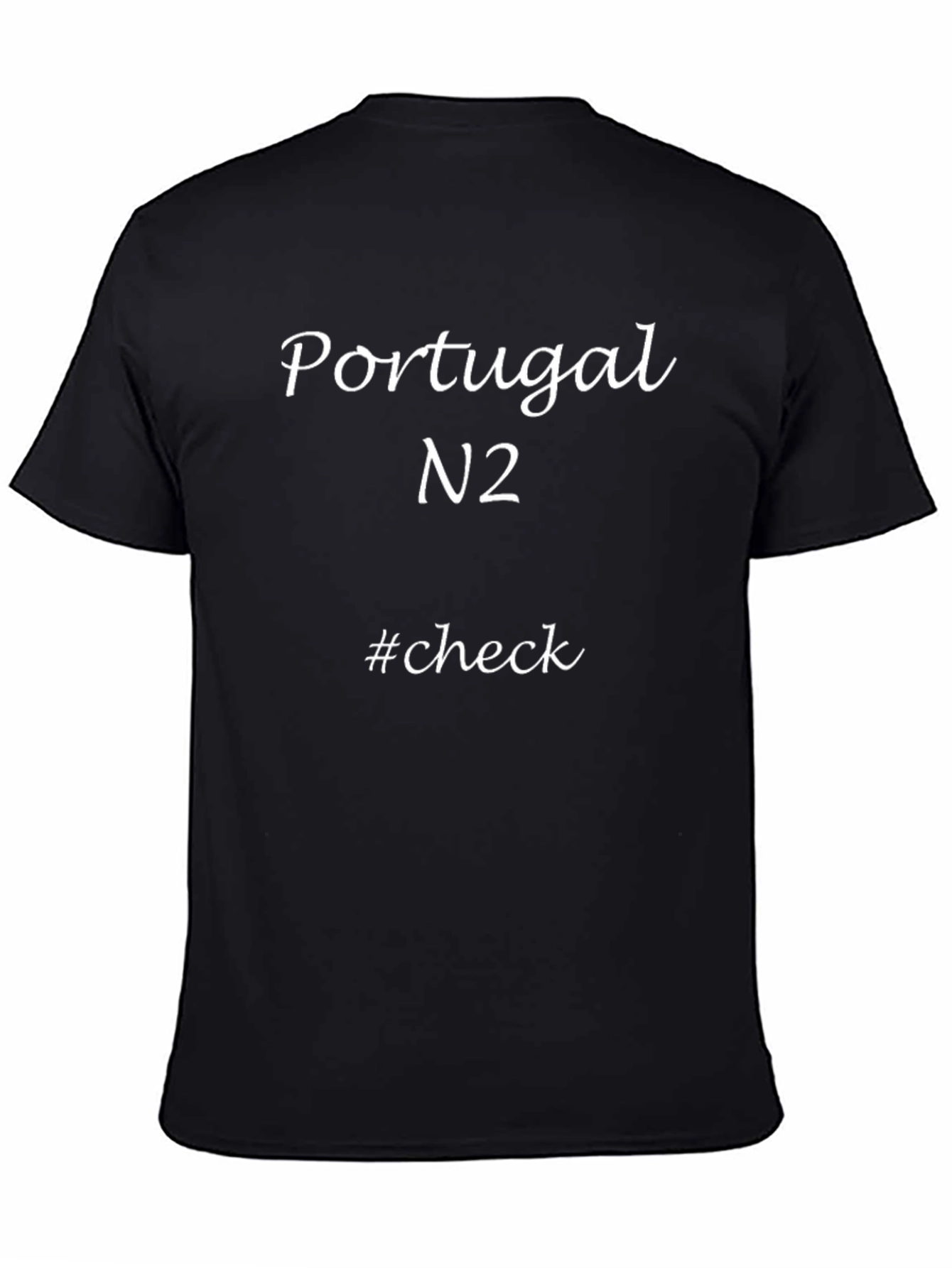 Portugal N2 T-Shirt - Casual Black Tee