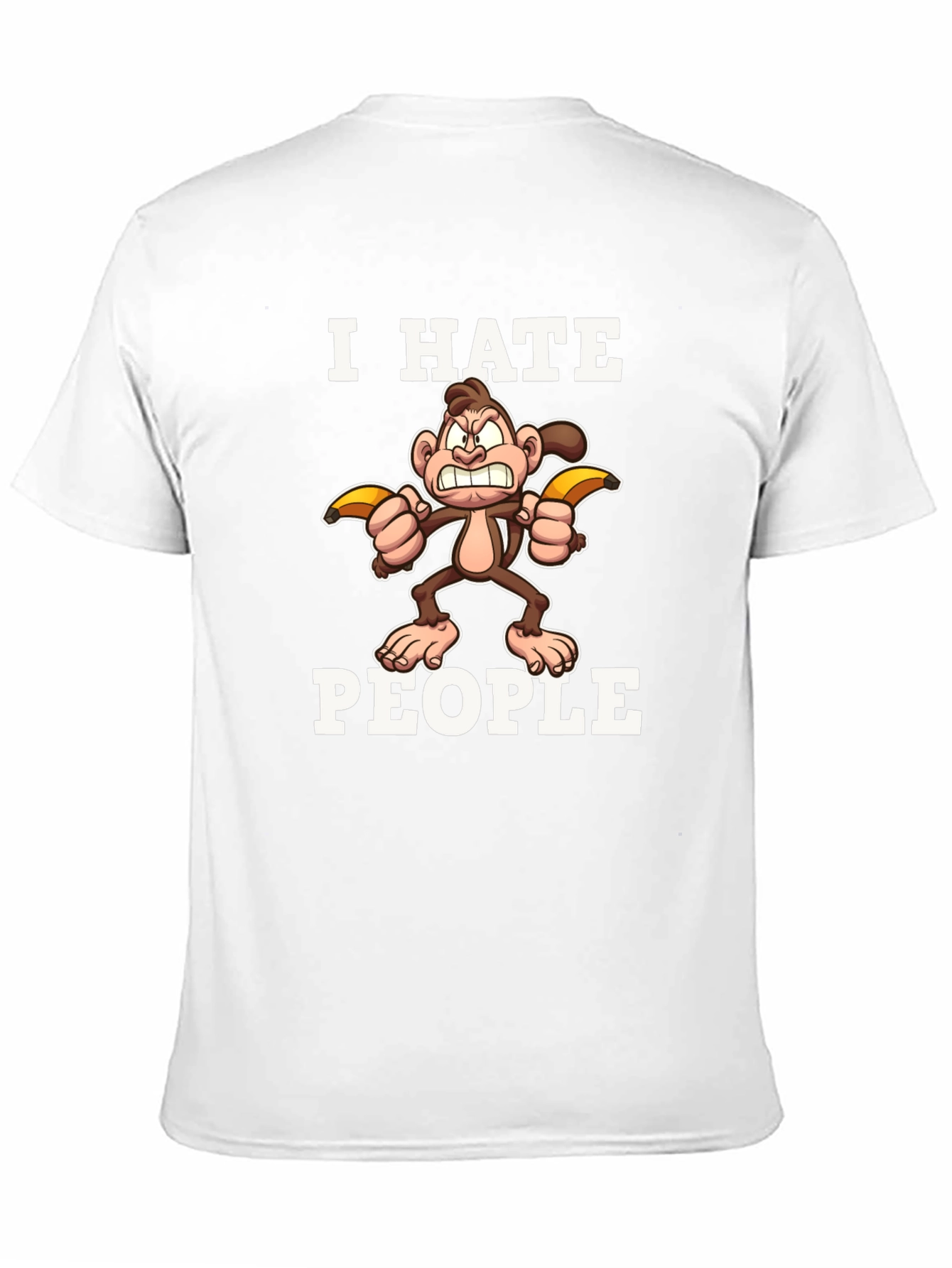 I Hate People Monkey T-Shirt