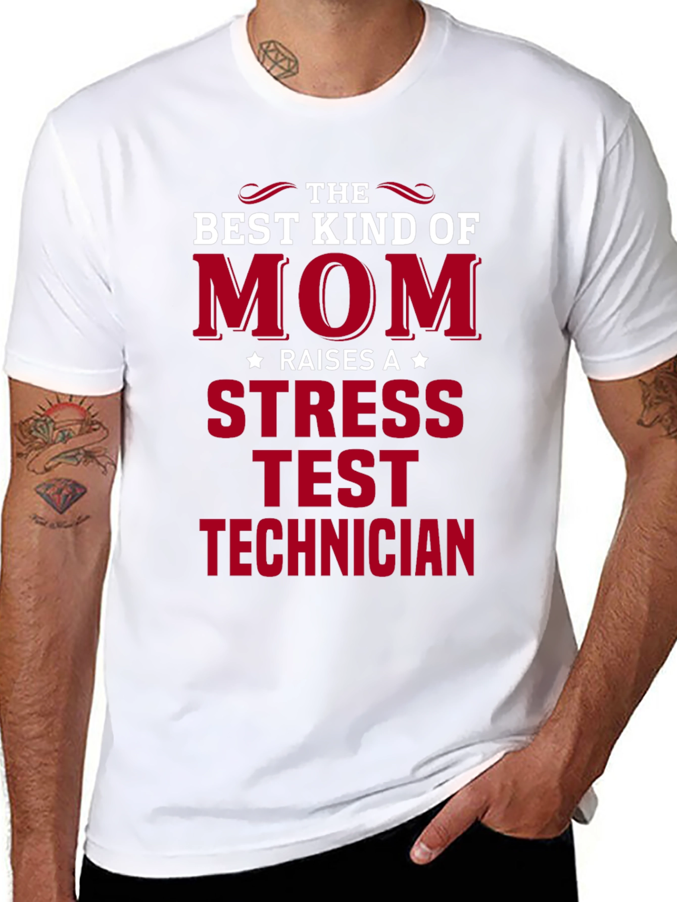 Best Kind of Mom Stress Test Technician T-Shirt